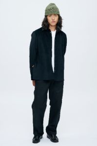 Men's Moleskin Overshirt in Black sold by Kotn