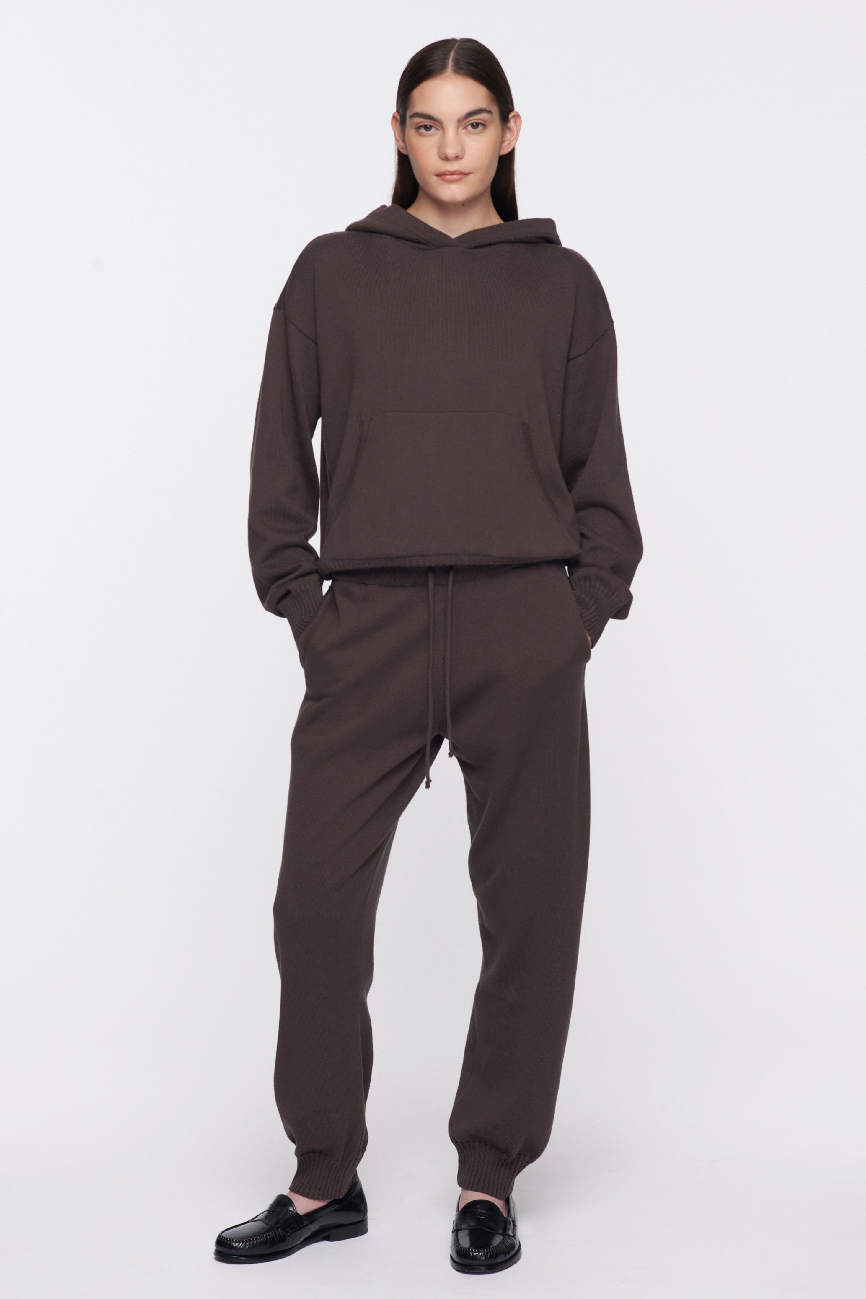 Unisex Fine Knit Pant in Turkish Coffee sold by Kotn