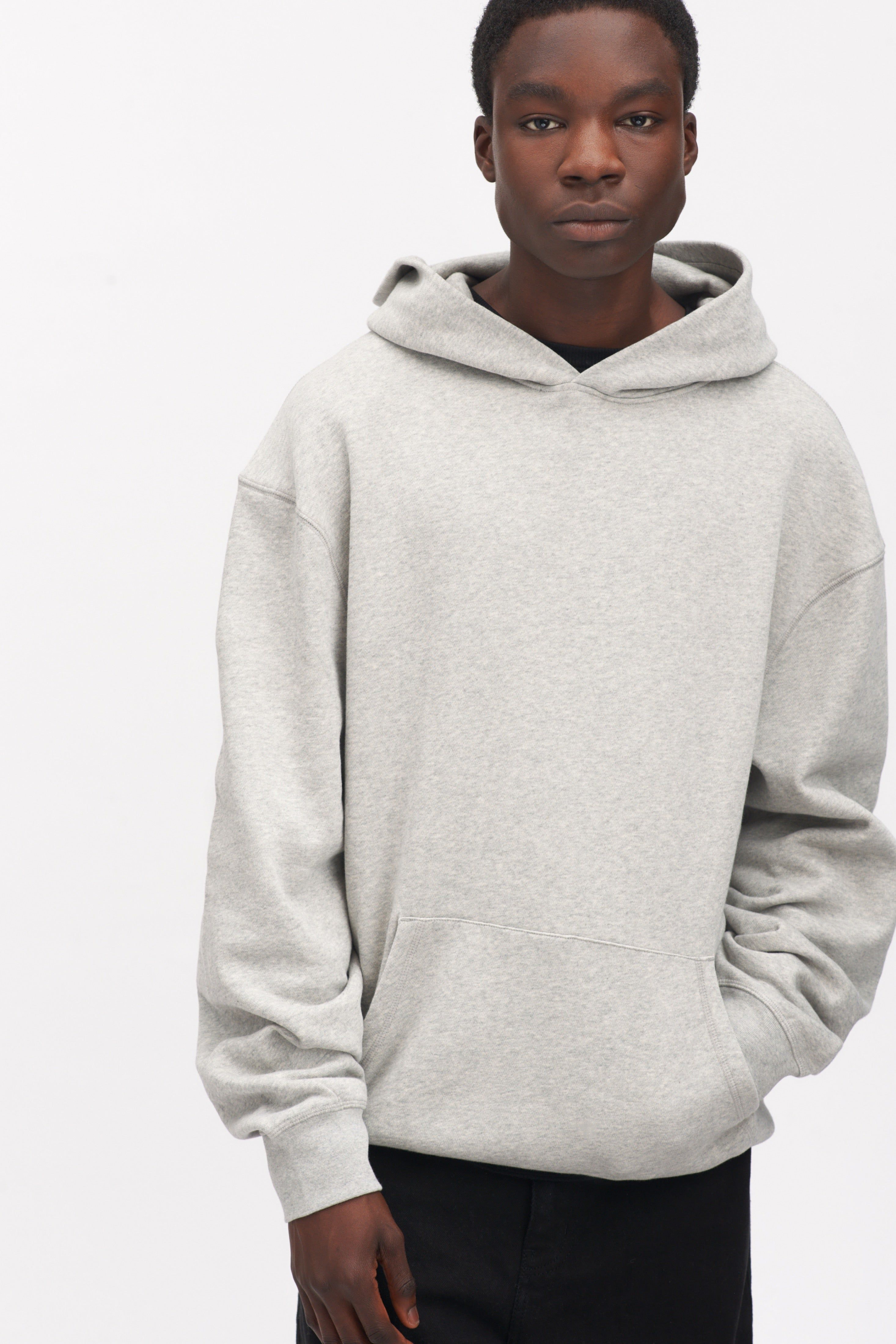Unisex Essential Hoodie in Heather Grey sold by Kotn product image thumbnail 4
