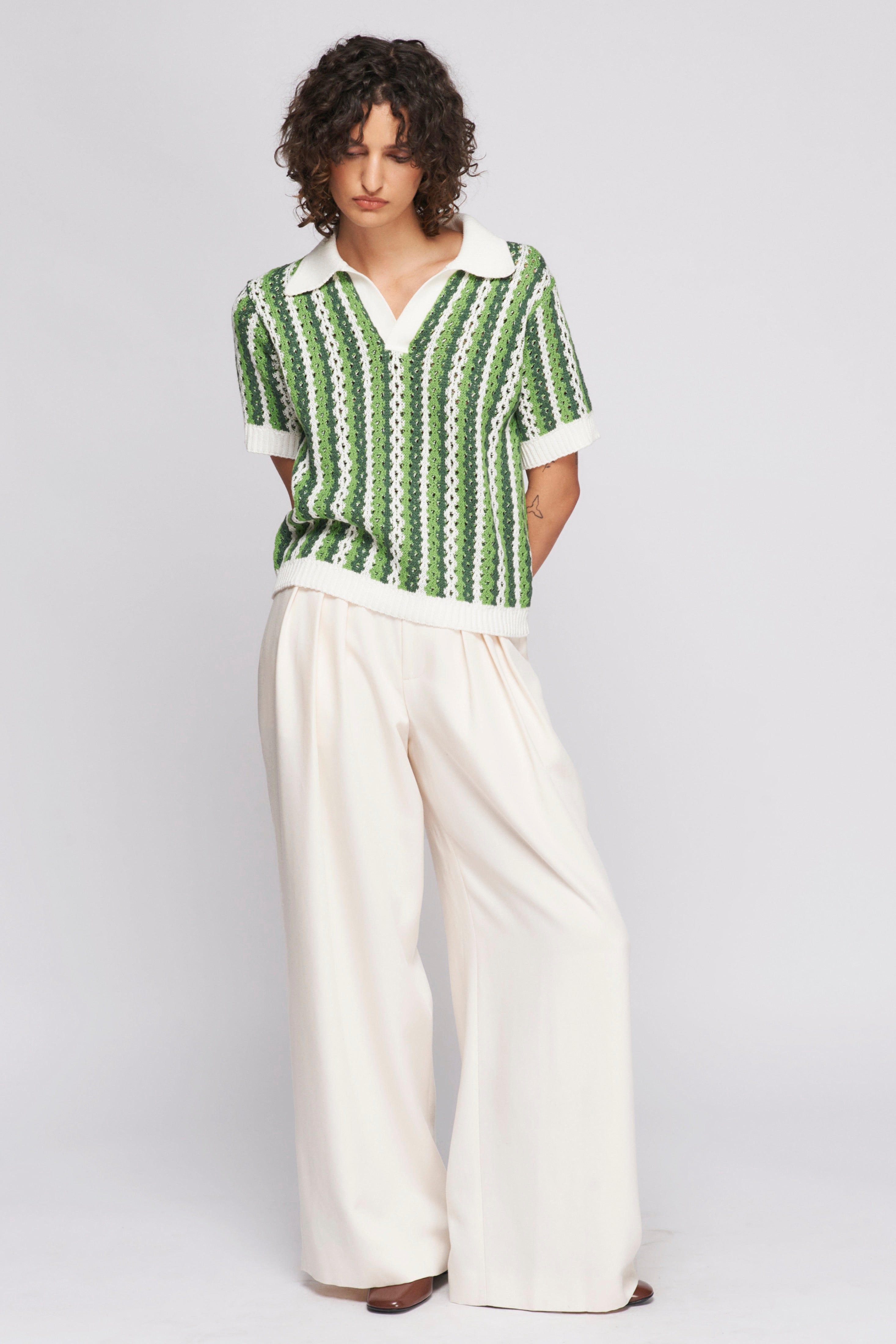 Unisex Groove Shirt in Apple Mix sold by Kotn