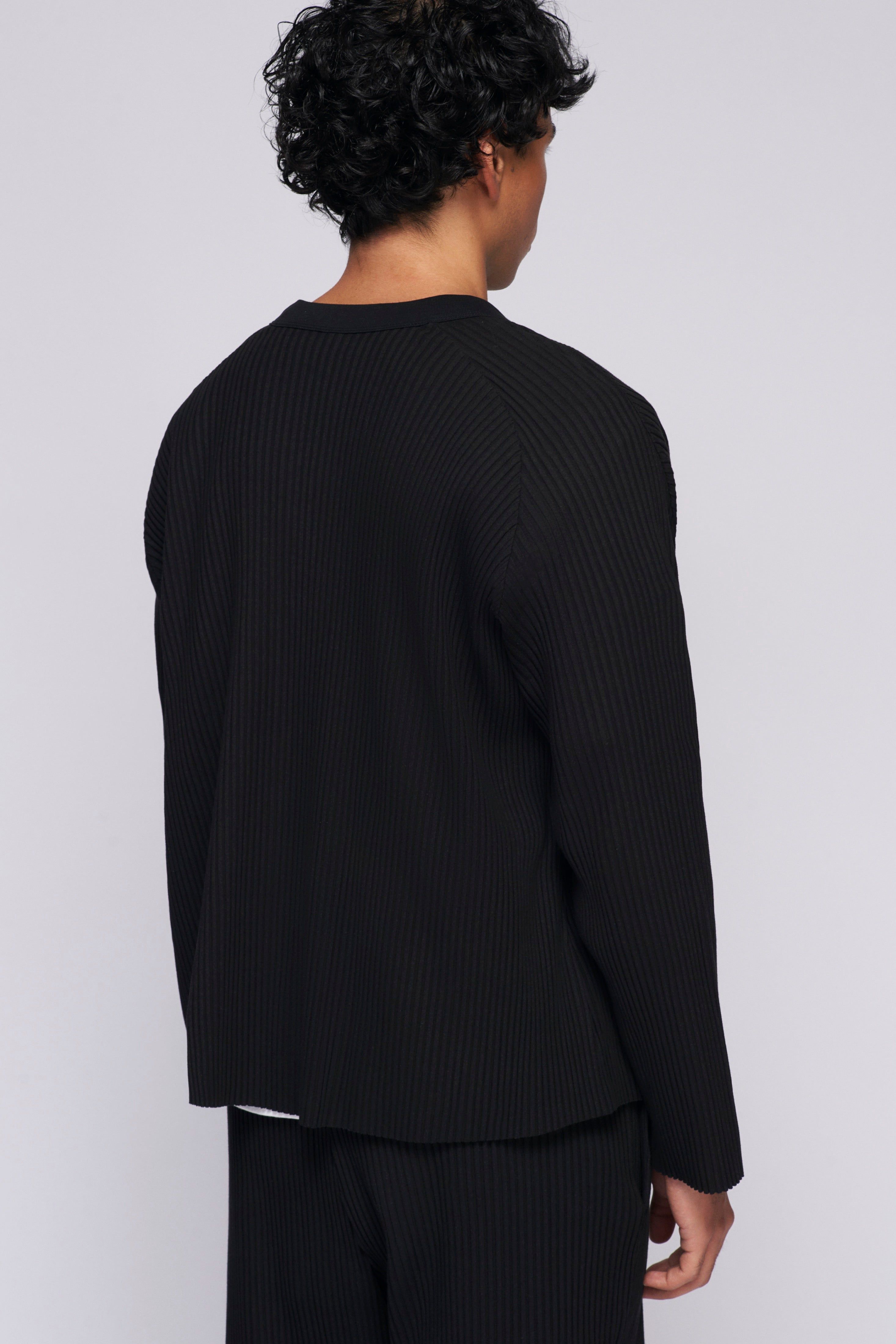 Unisex Rib Cardigan in Black sold by Kotn product image thumbnail 6