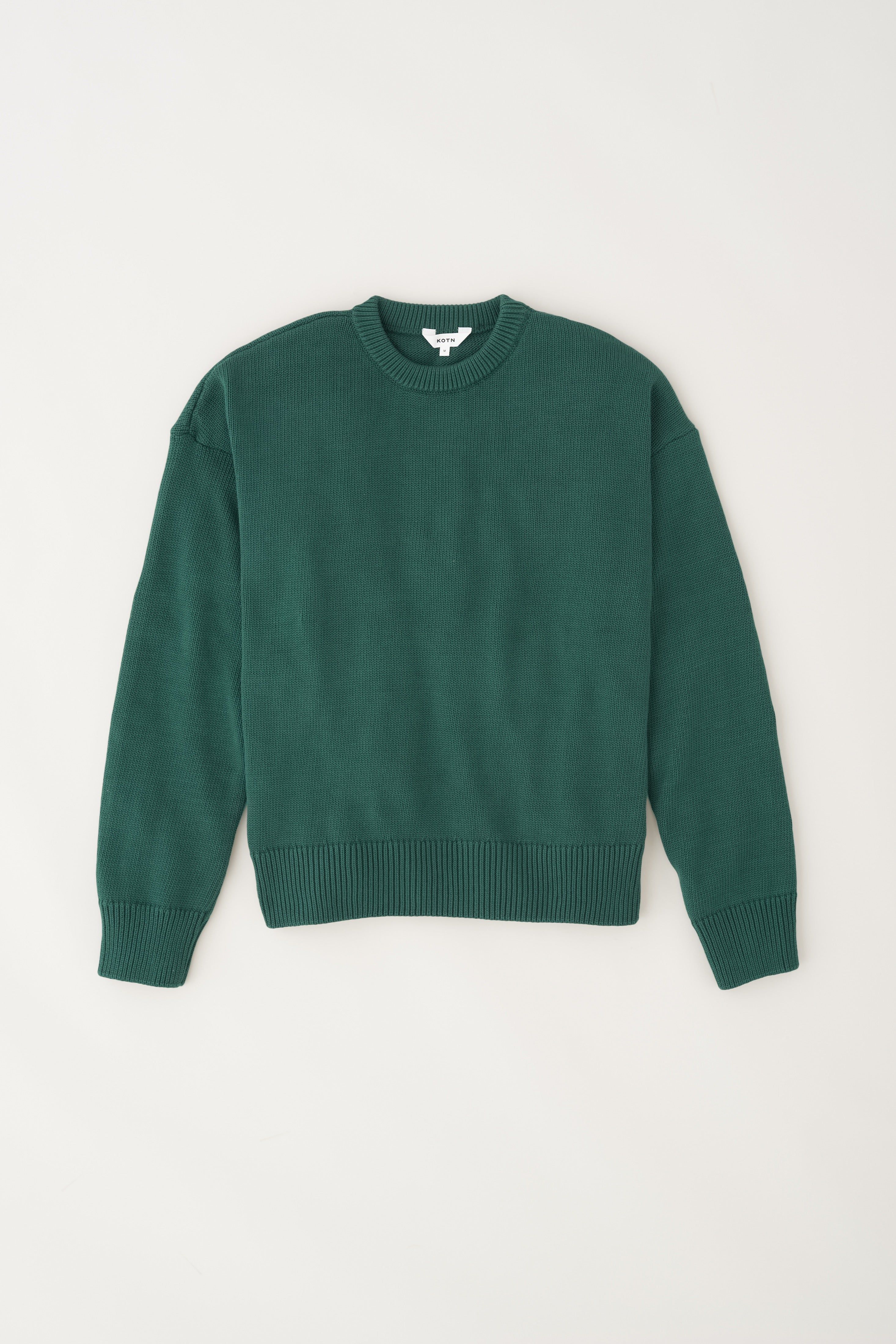 Men's Crew Sweater in Emerald sold by Kotn product image thumbnail 5