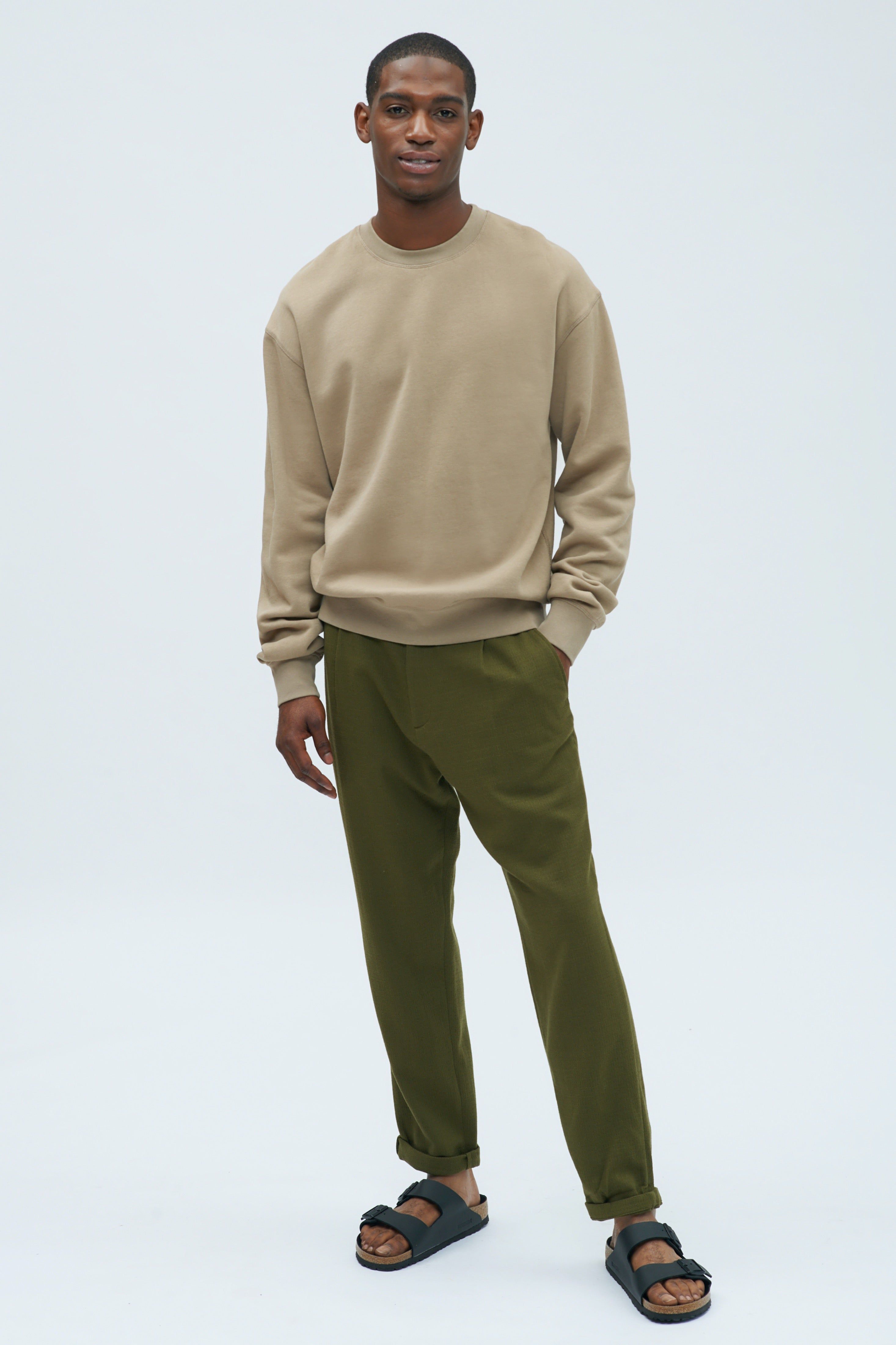 Men's Essential Sweatshirt in Coriander sold by Kotn
