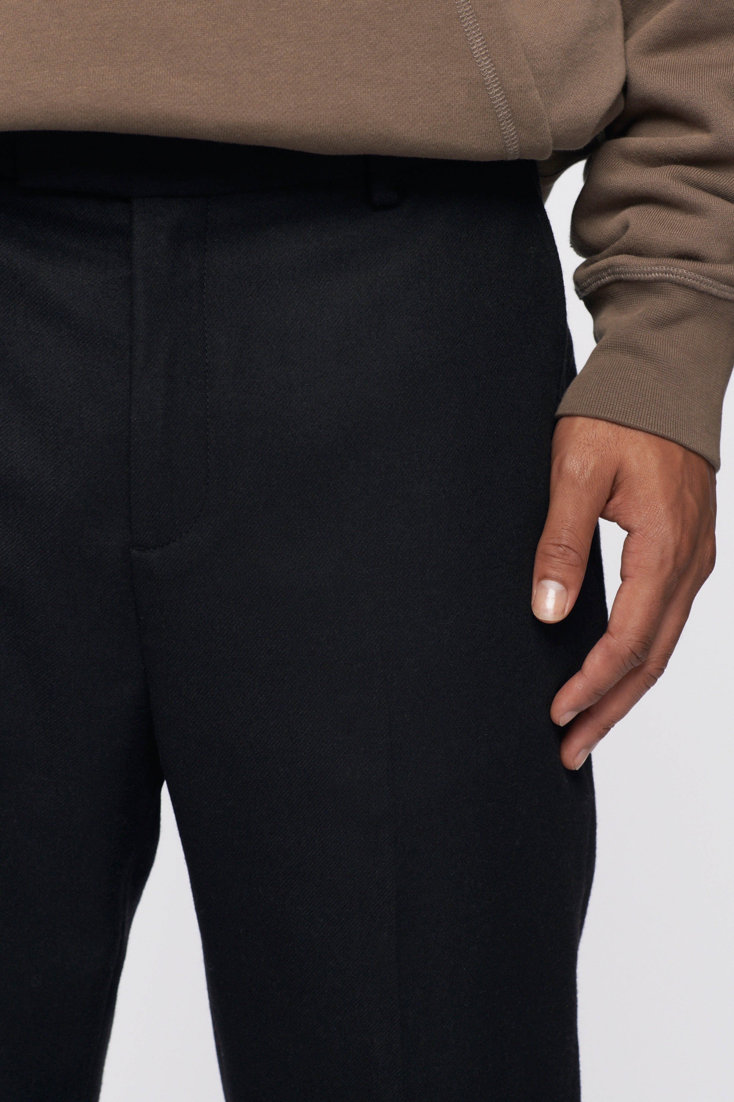 Men's Slim Tailored Trousers in Black sold by Kotn product image thumbnail 4