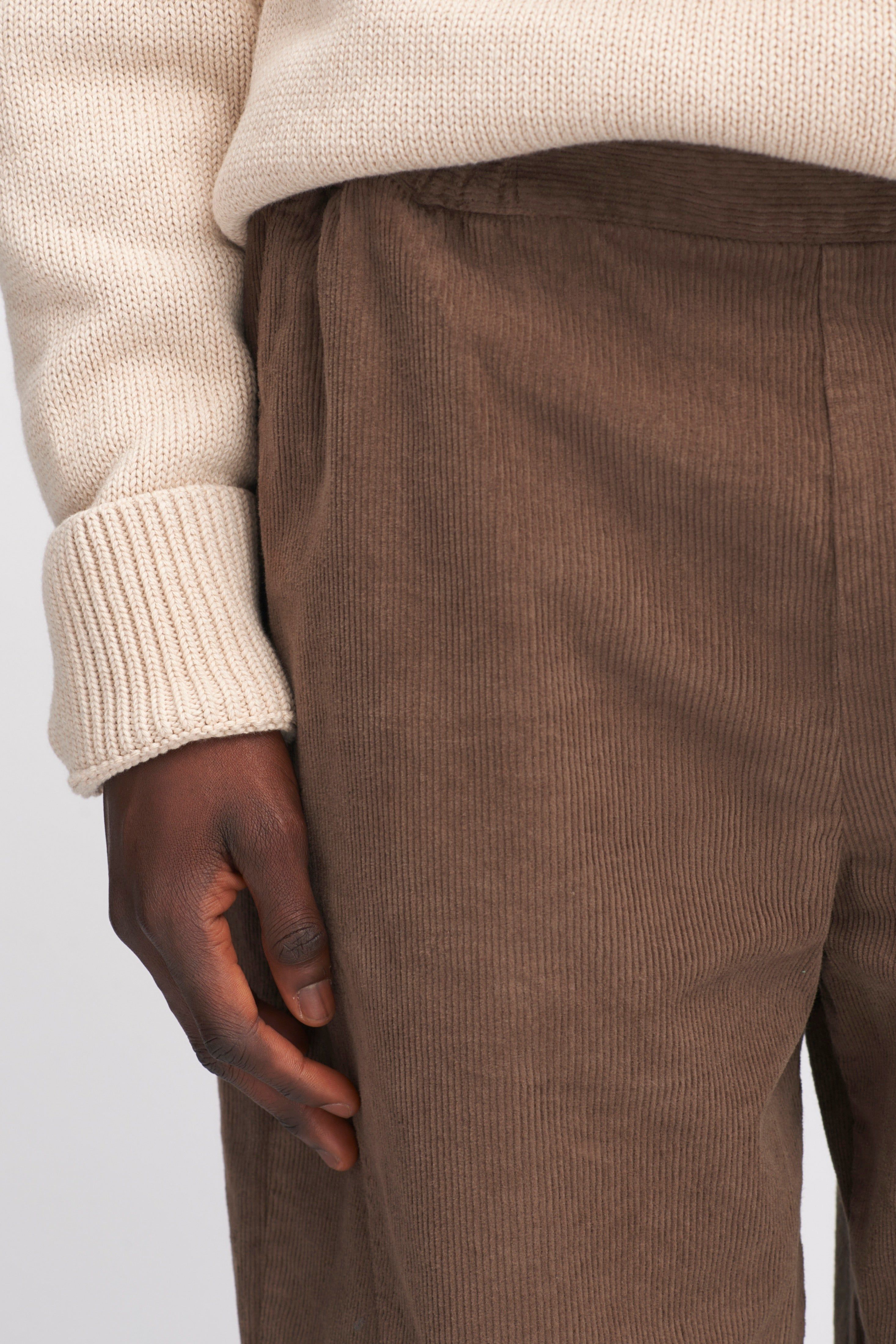 Unisex Corduroy Pant in Truffle sold by Kotn product image thumbnail 6