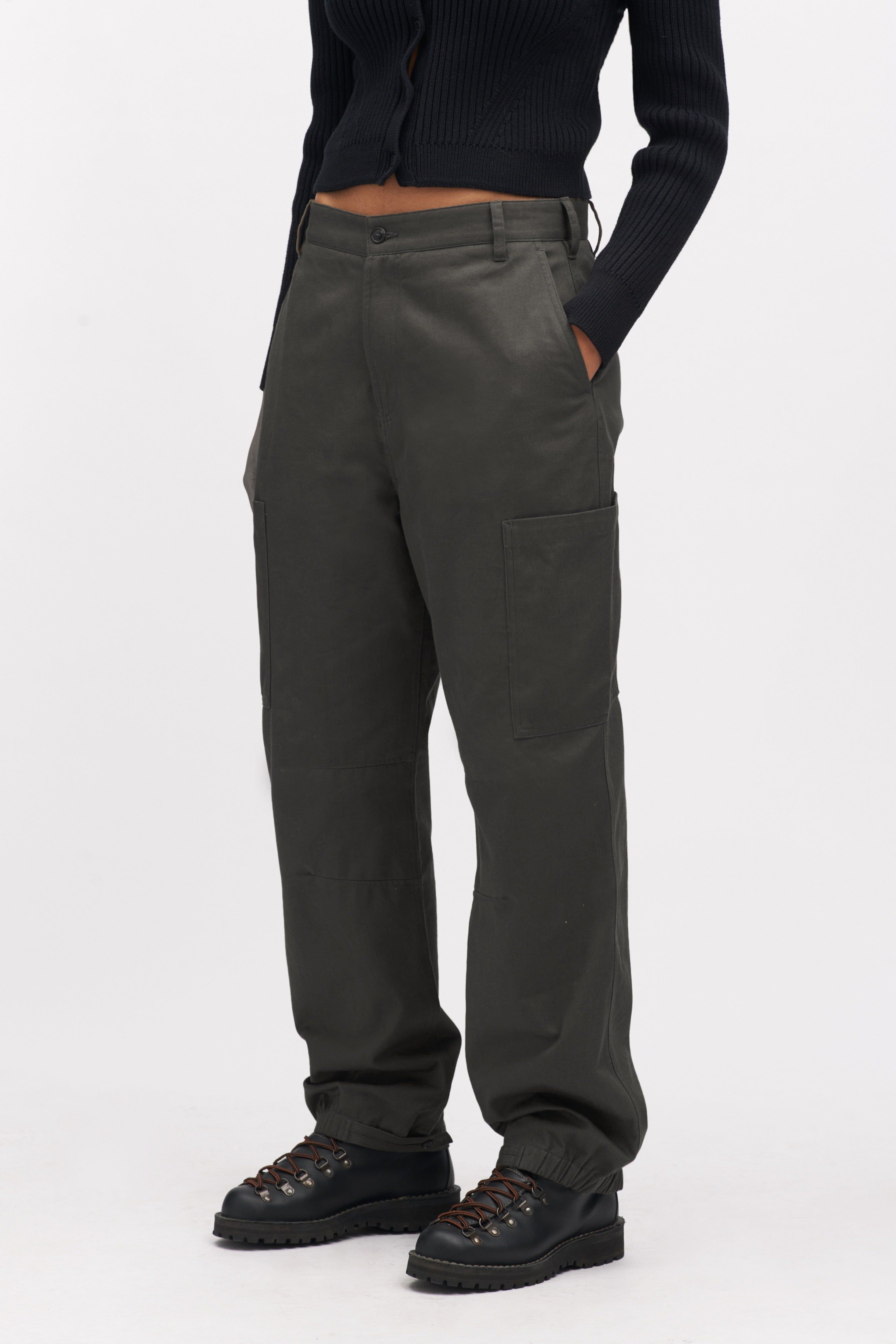 Unisex Cargo Pant in Dark Moss sold by Kotn product image thumbnail 3