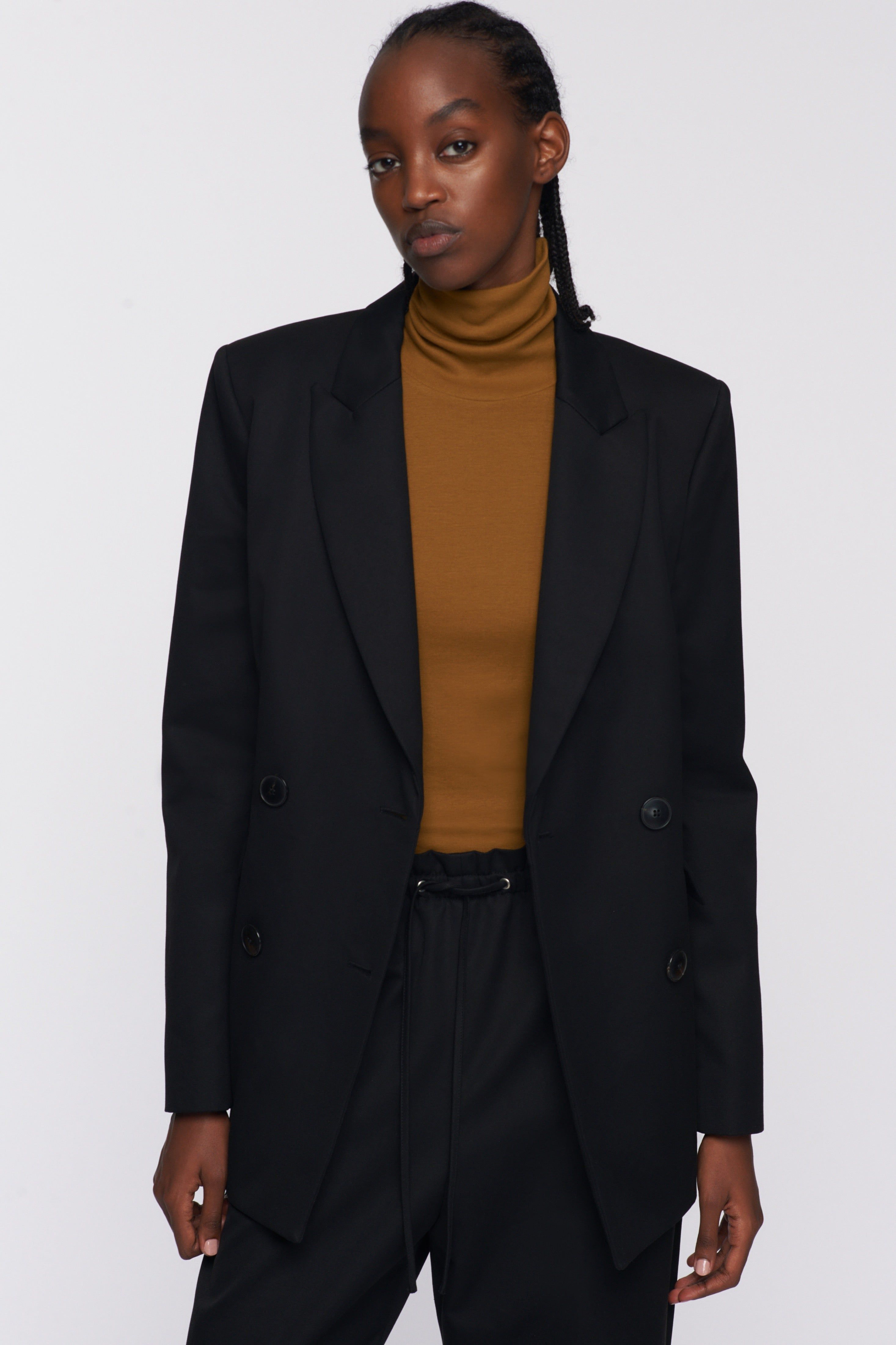 Women's Double Breasted Blazer in Black sold by Kotn product image thumbnail 2