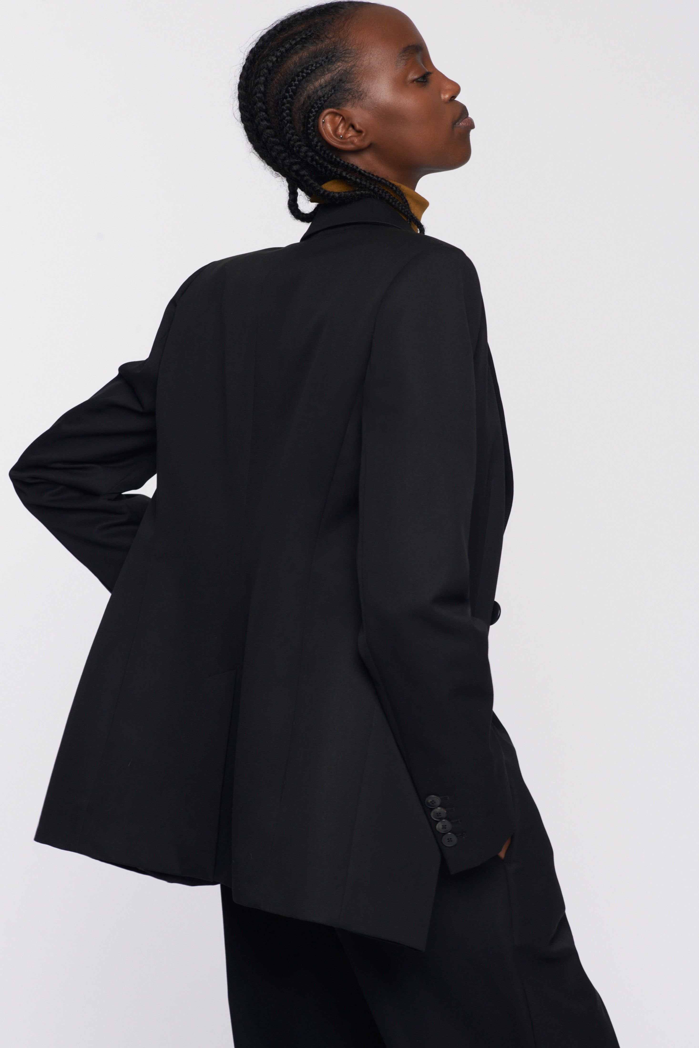 Women's Double Breasted Blazer in Black sold by Kotn product image thumbnail 3