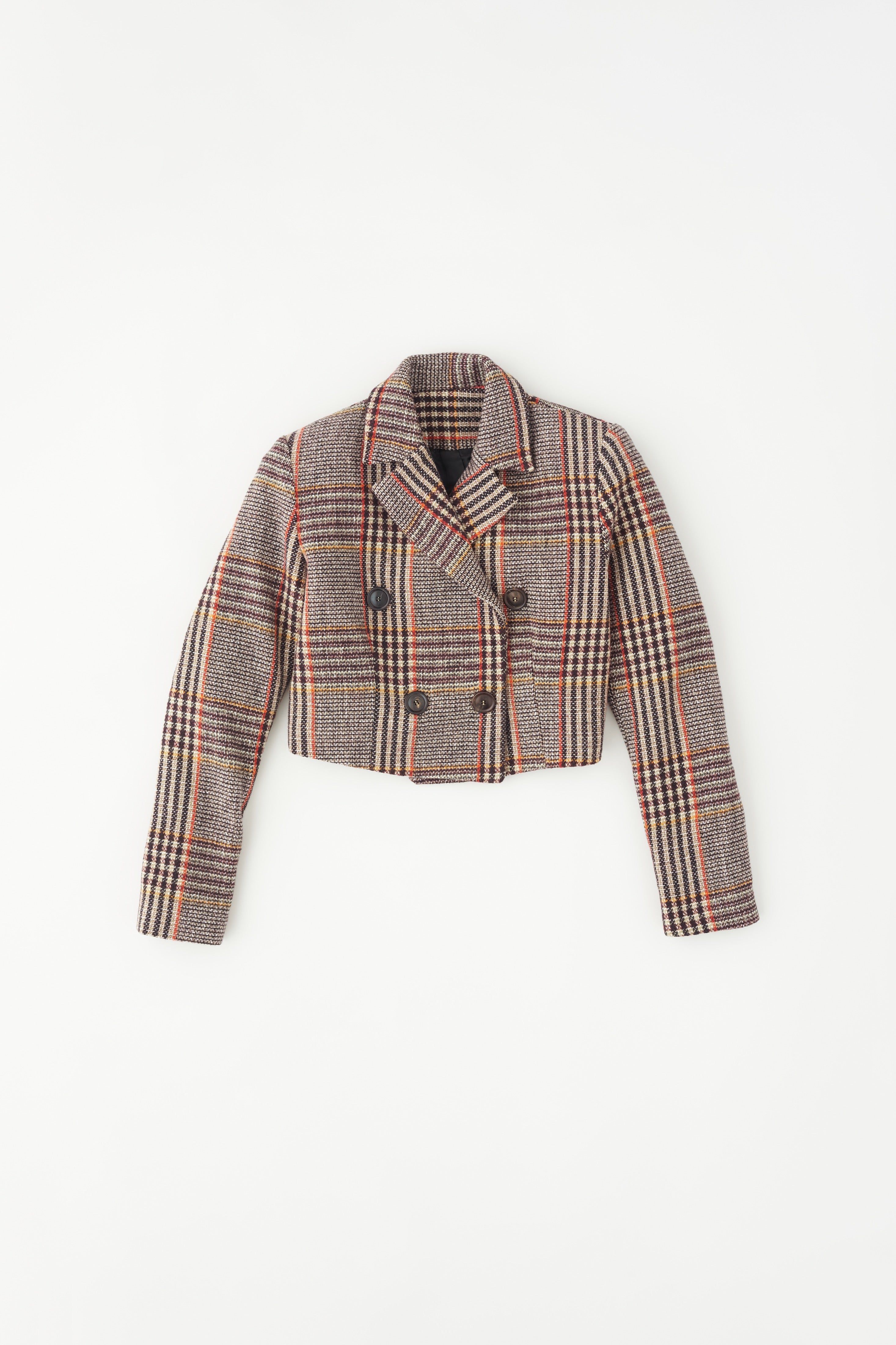 Women's Cropped Jacket in Pine Bark Plaid sold by Kotn product image thumbnail 5