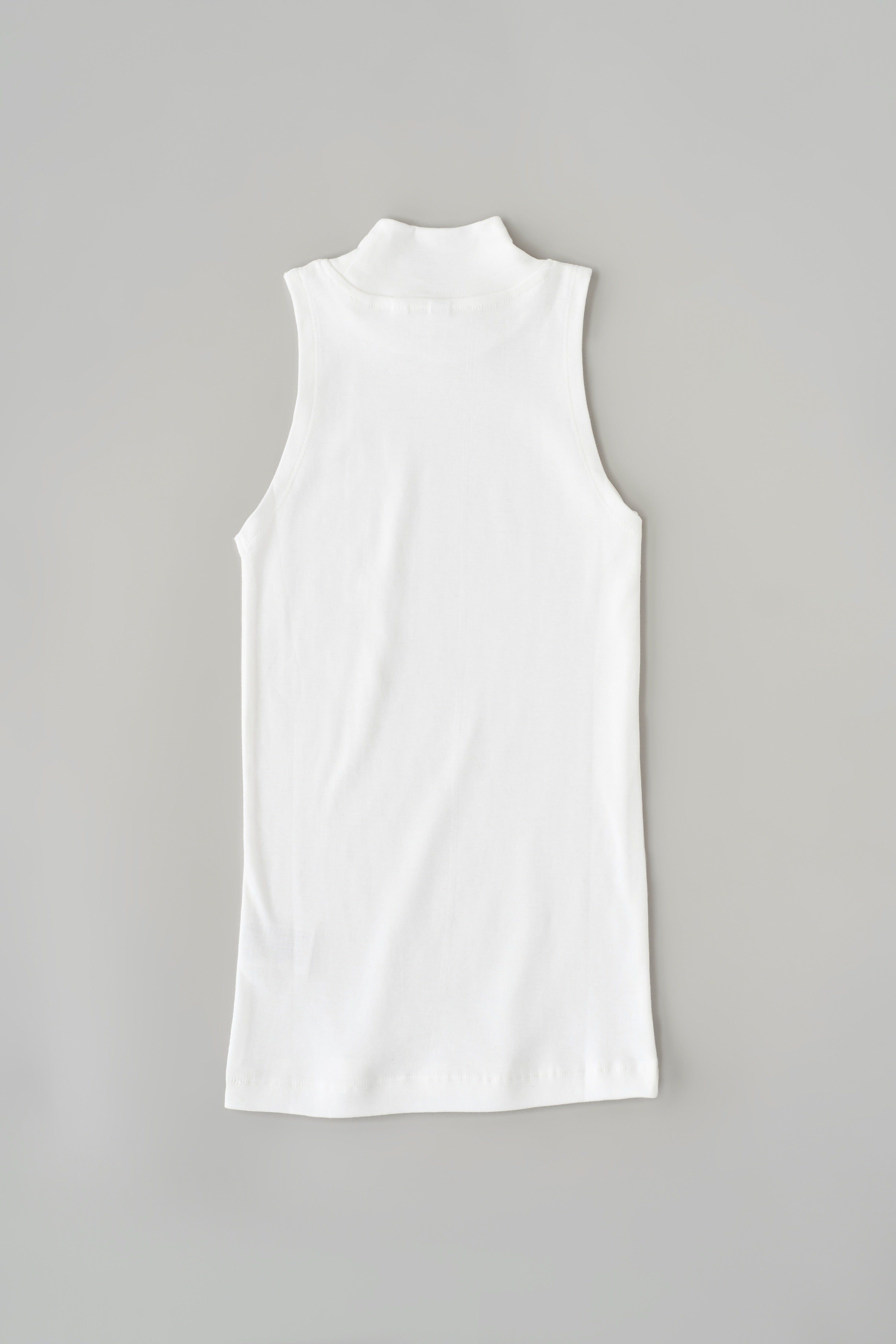 Mock Neck Tank in White sold by Kotn product image thumbnail 8