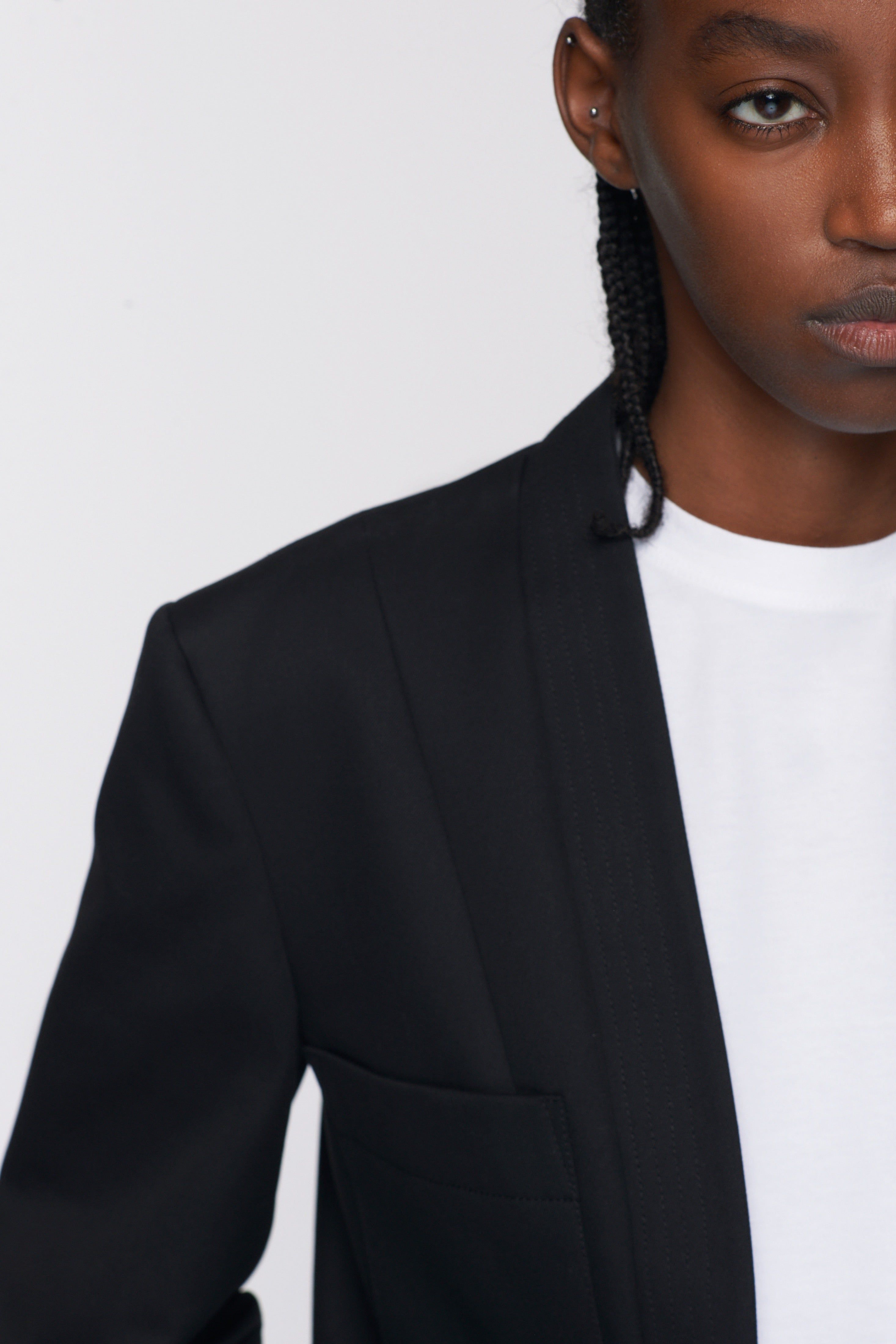 Women's Short-Waisted blazer in Black sold by Kotn product image thumbnail 4