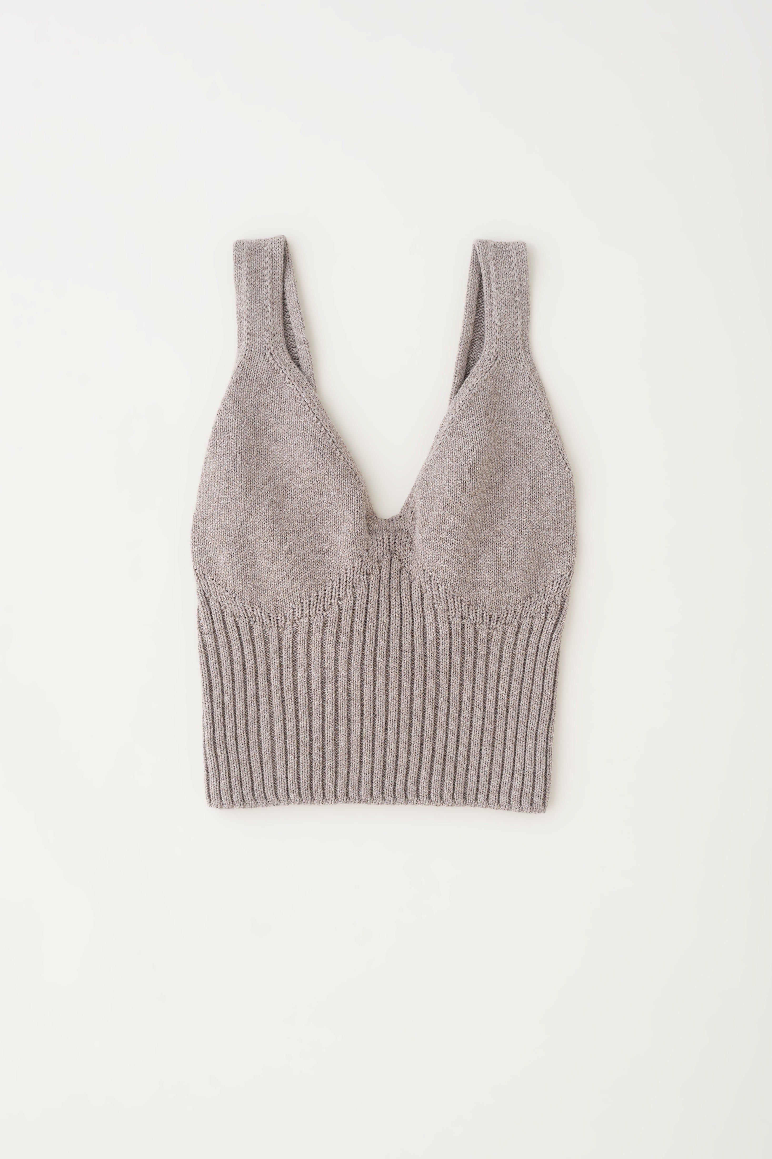 Women's Knit Crop Tank in Cappuccino sold by Kotn product image thumbnail 5