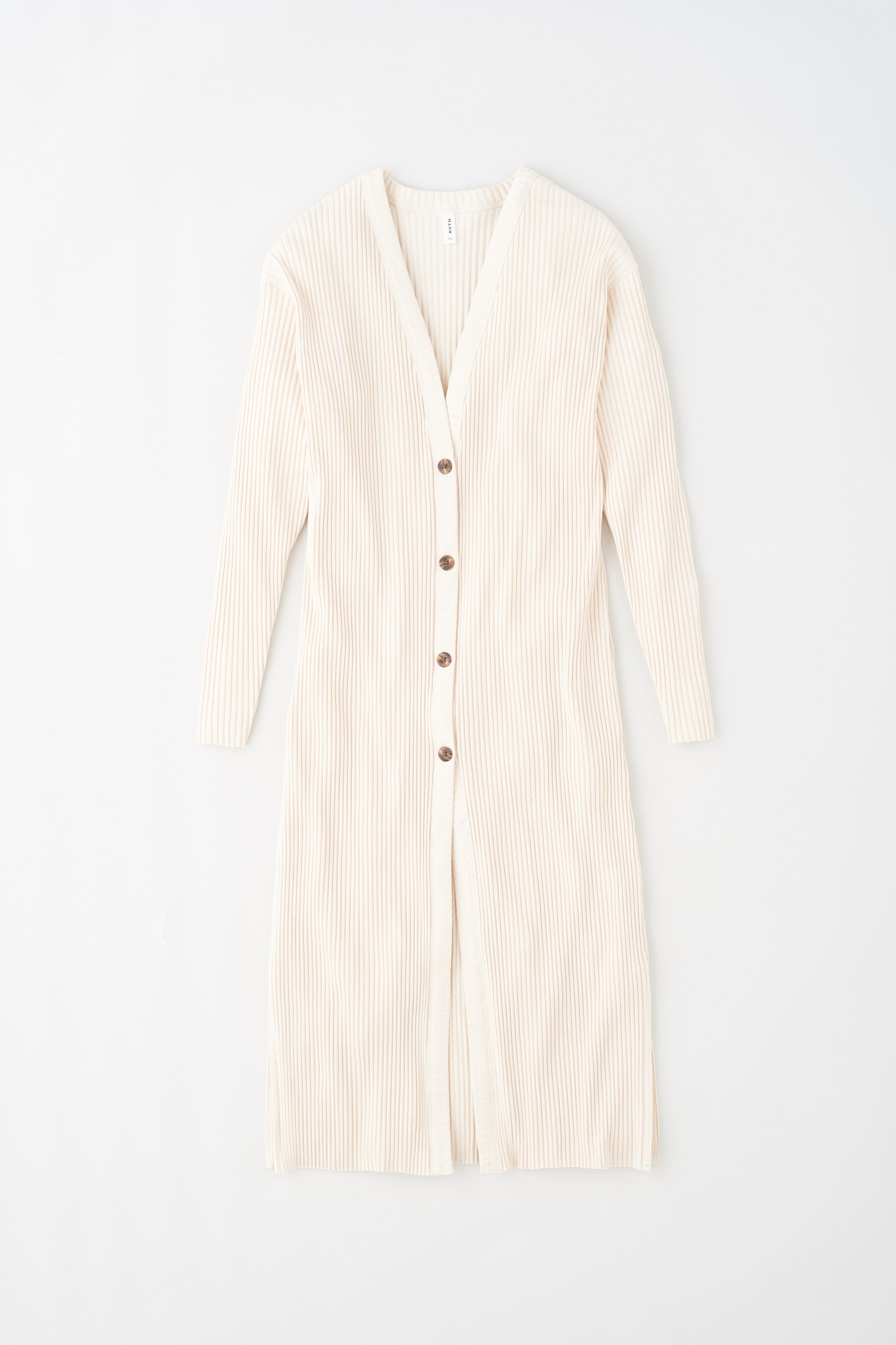 Women's Midi Ribbed Cardigan in Natural sold by Kotn product image thumbnail 7