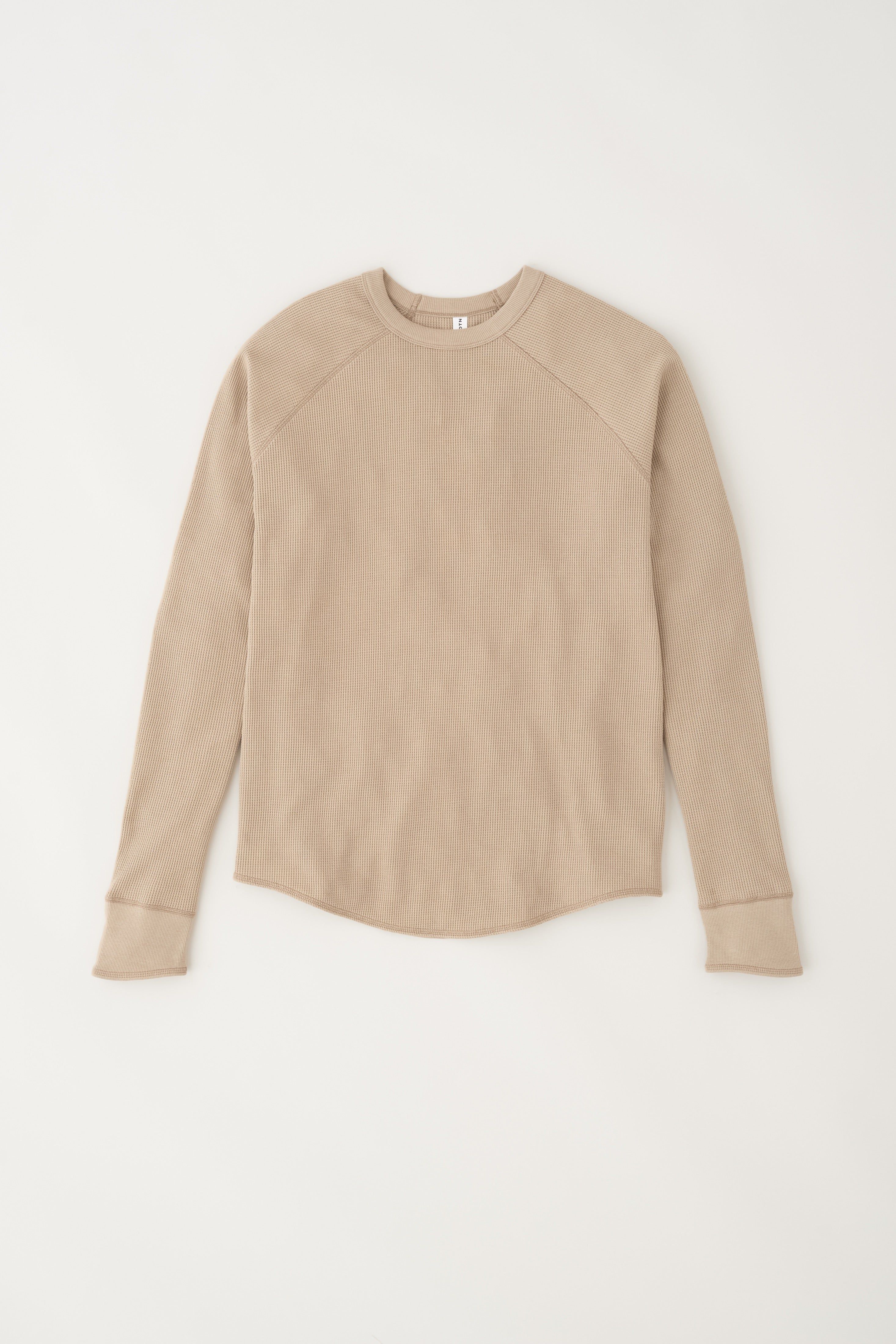Men's Thermal Longsleeve in Porcini sold by Kotn product image thumbnail 5