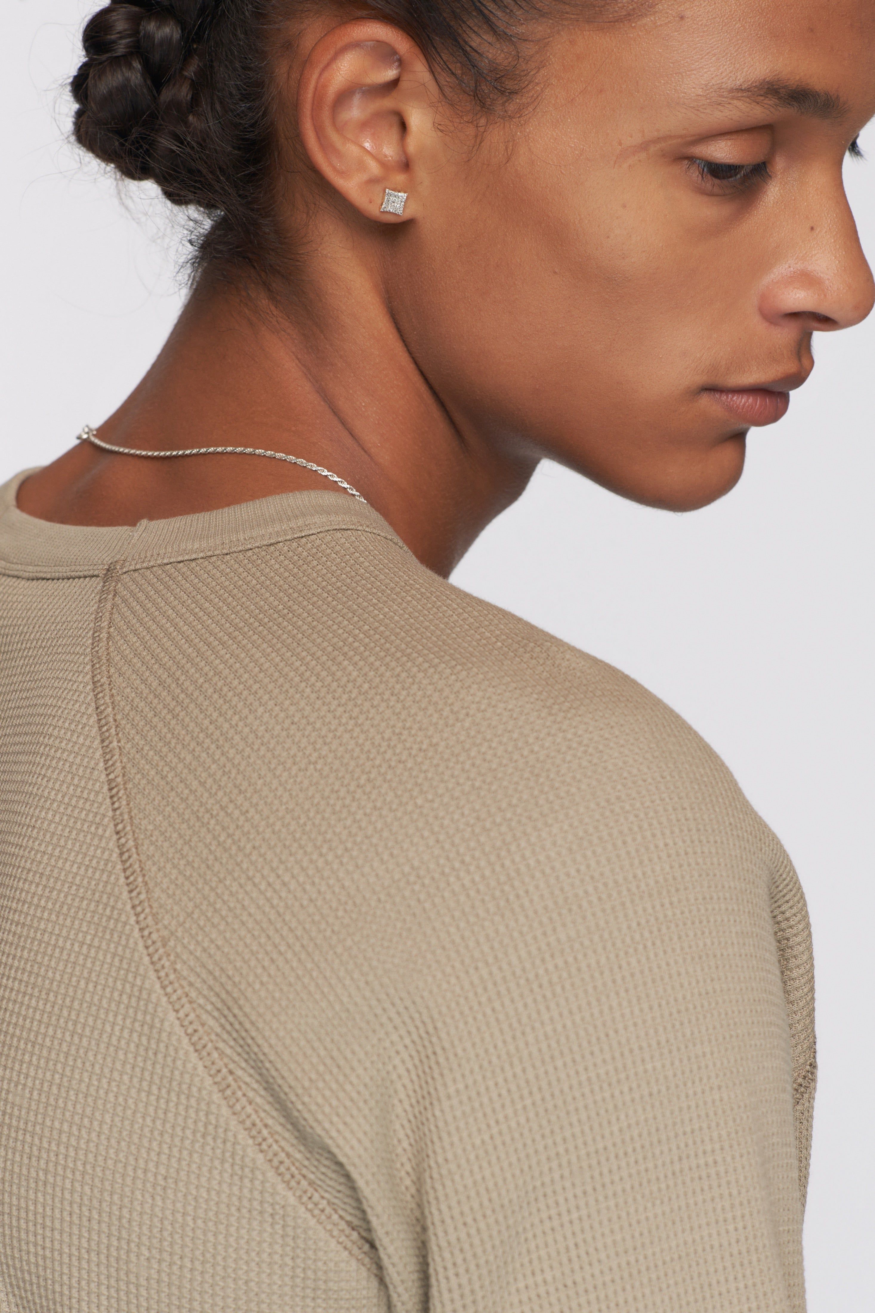 Men's Thermal Longsleeve in Porcini sold by Kotn product image thumbnail 4