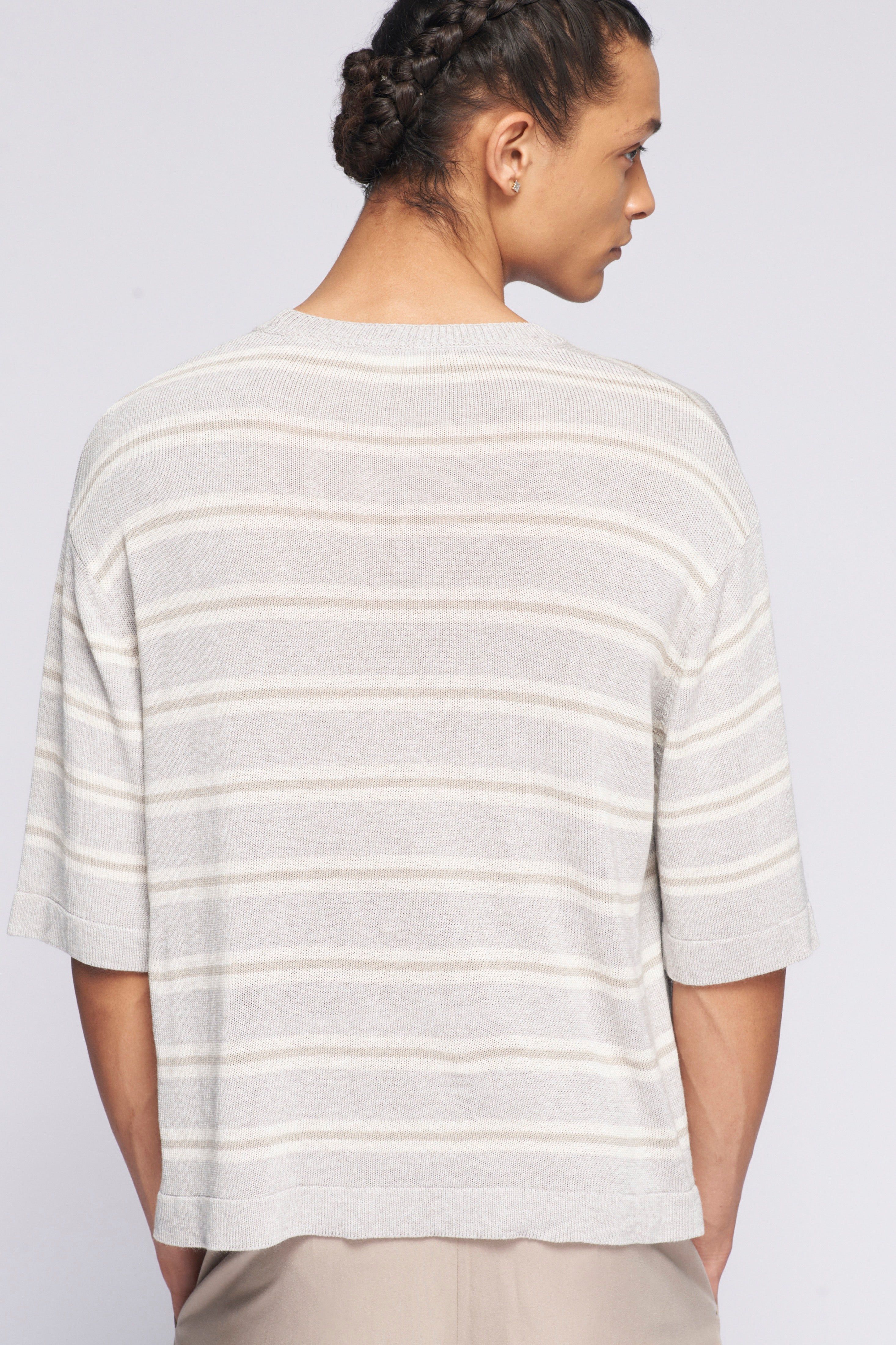 Men's Fine Knit Crew in Lino Mix sold by Kotn product image thumbnail 4
