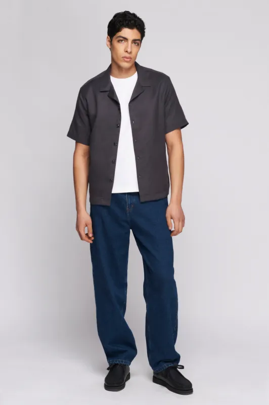 Camp Shirt in Iron sold by Kotn