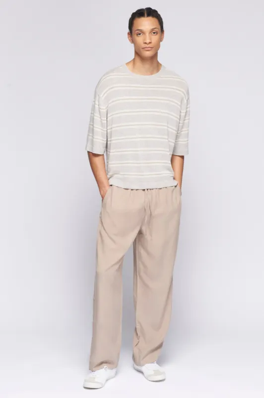 Men's Fine Knit Crew in Lino Mix sold by Kotn