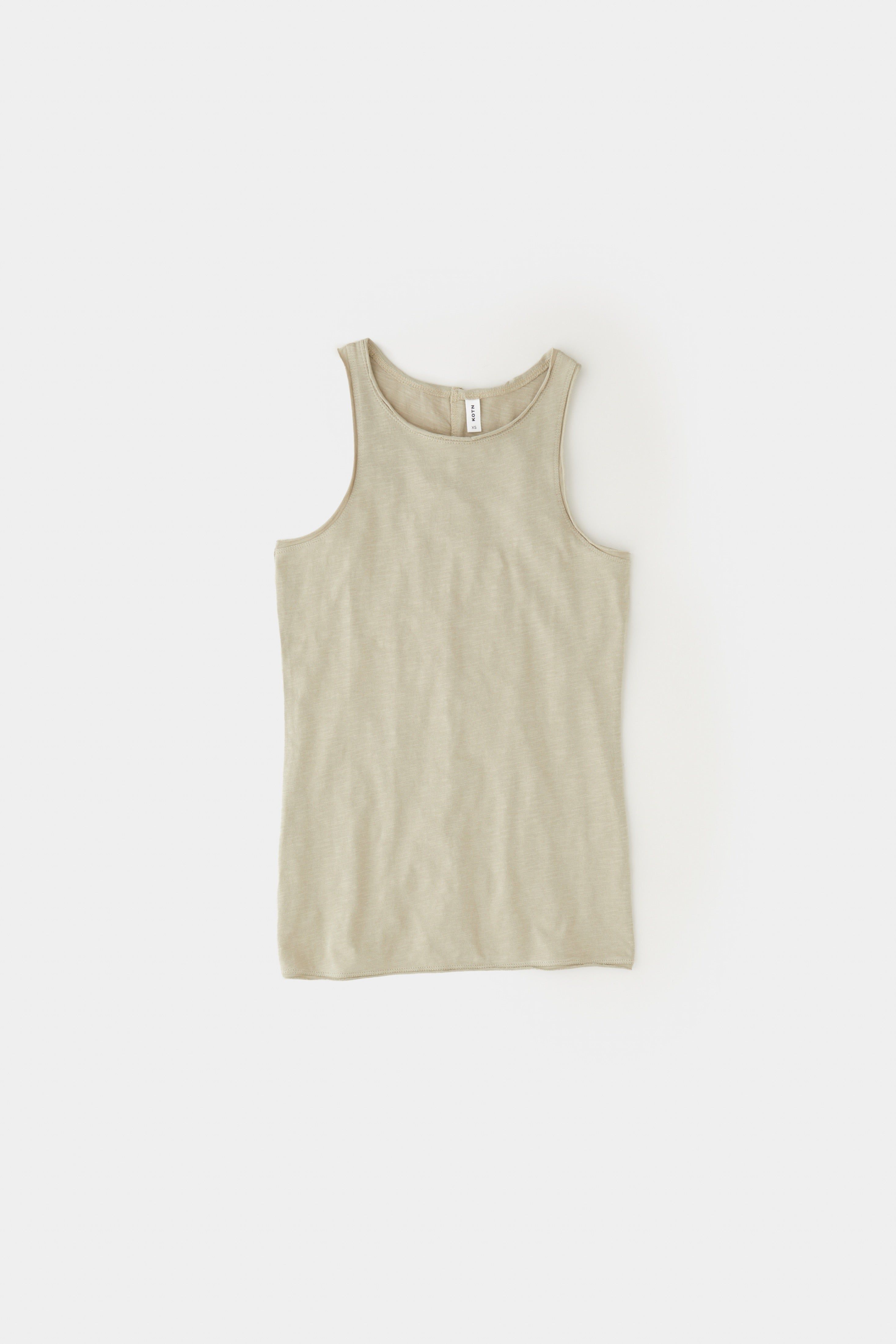 Women's Raw Edge Tank in Fog sold by Kotn product image thumbnail 6