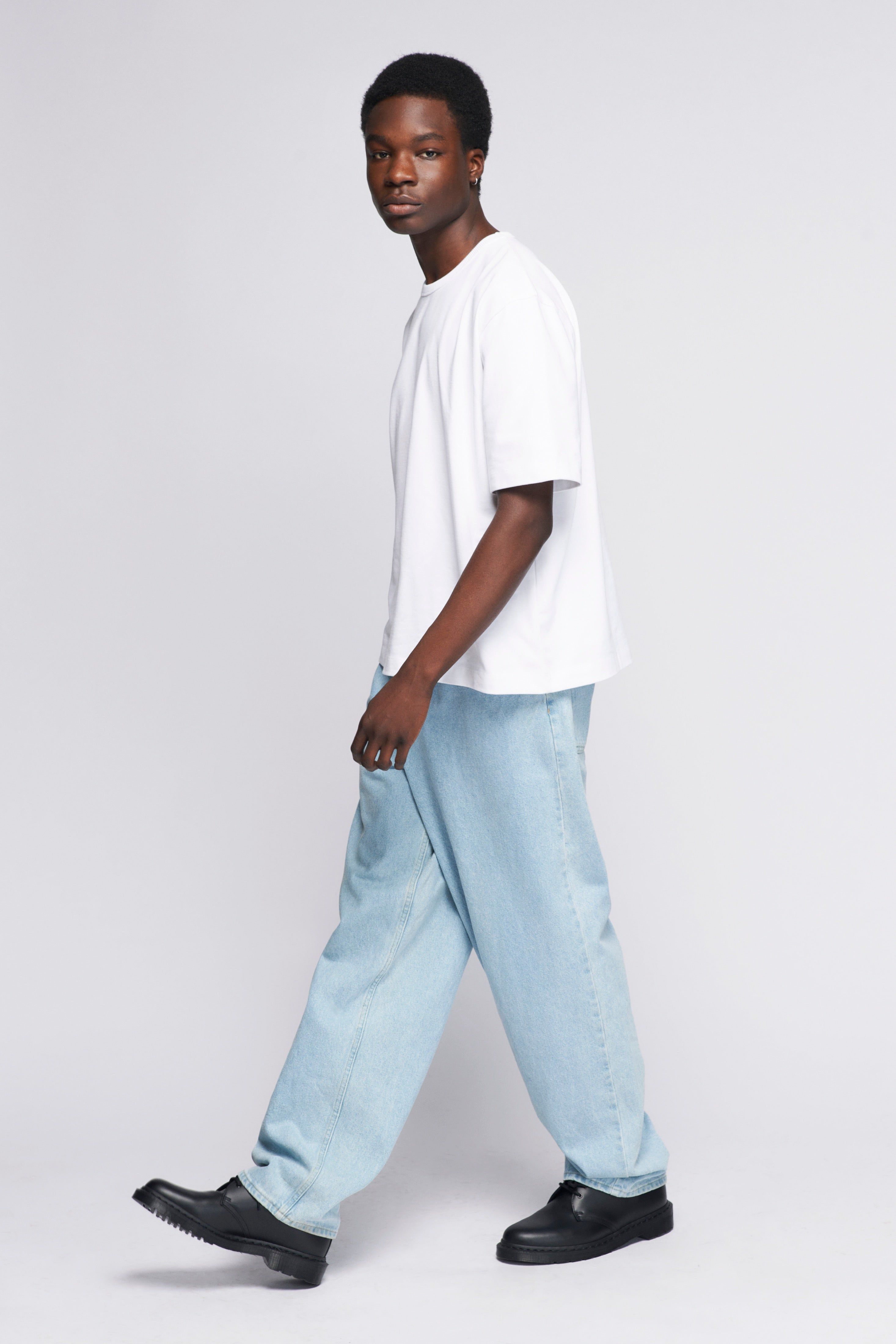 Unisex Heavyweight Box Crew in White sold by Kotn product image thumbnail 3