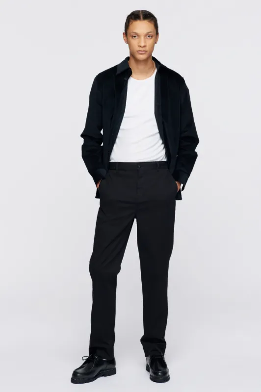 Men's Slim Staple Pant in Black made by Kotn