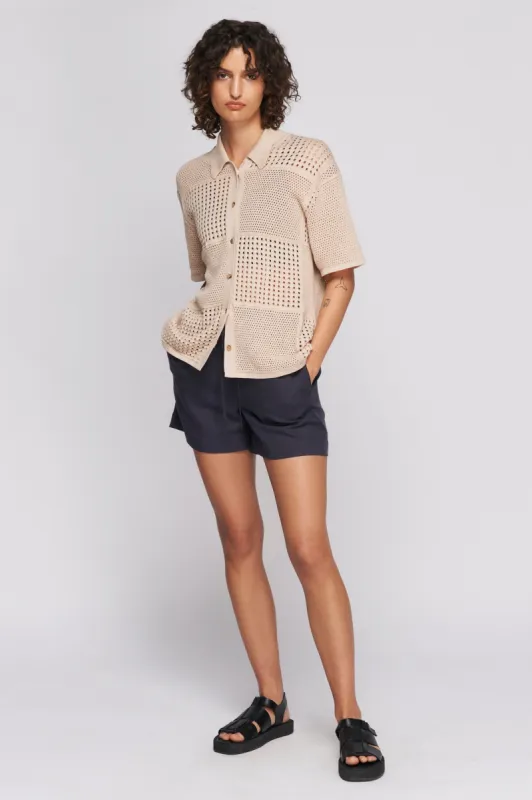 Women's Alexandria Shirt in Alabaster sold by Kotn