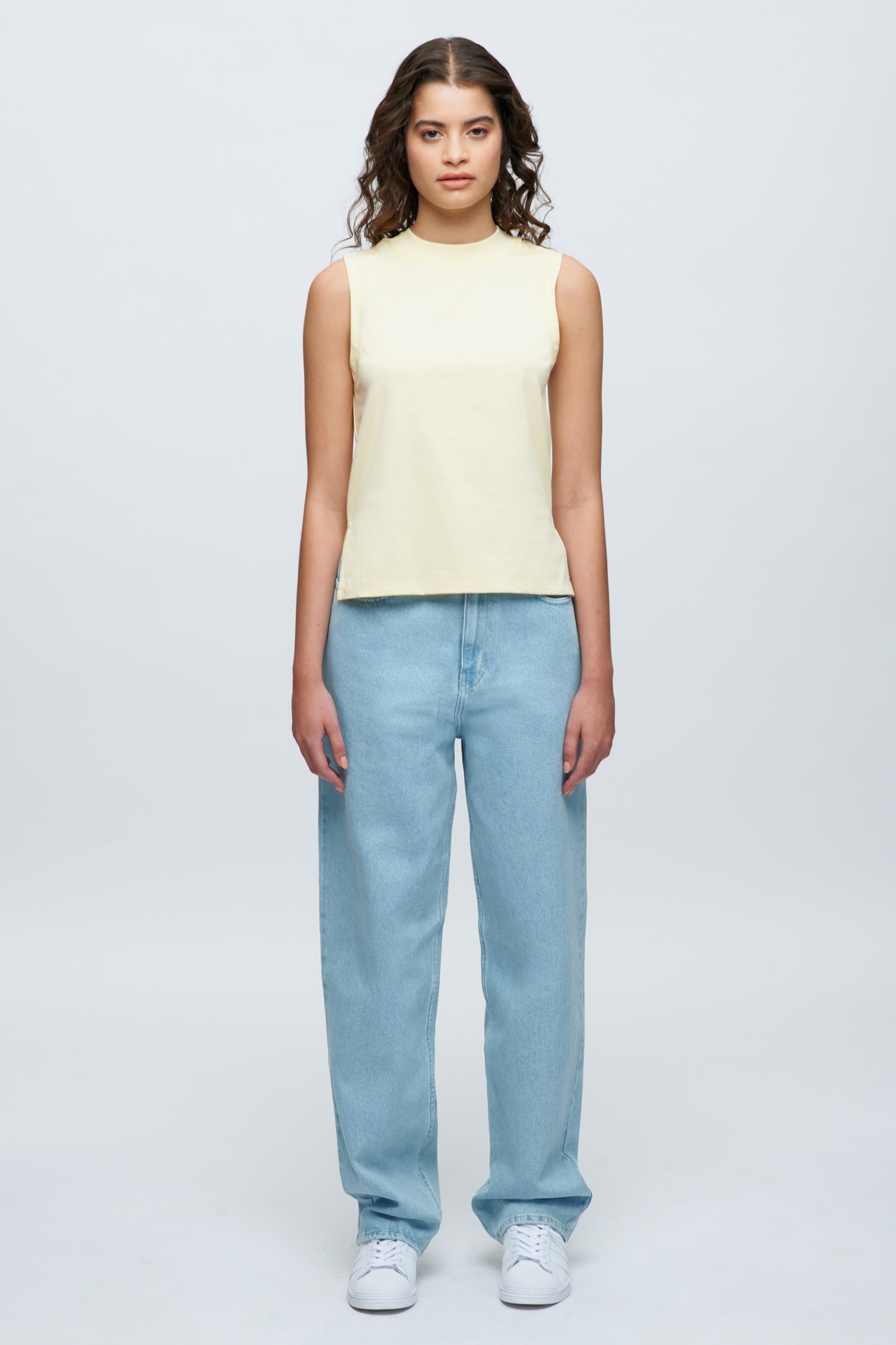 Women's Lounge Tank Top in Italian Straw sold by Kotn