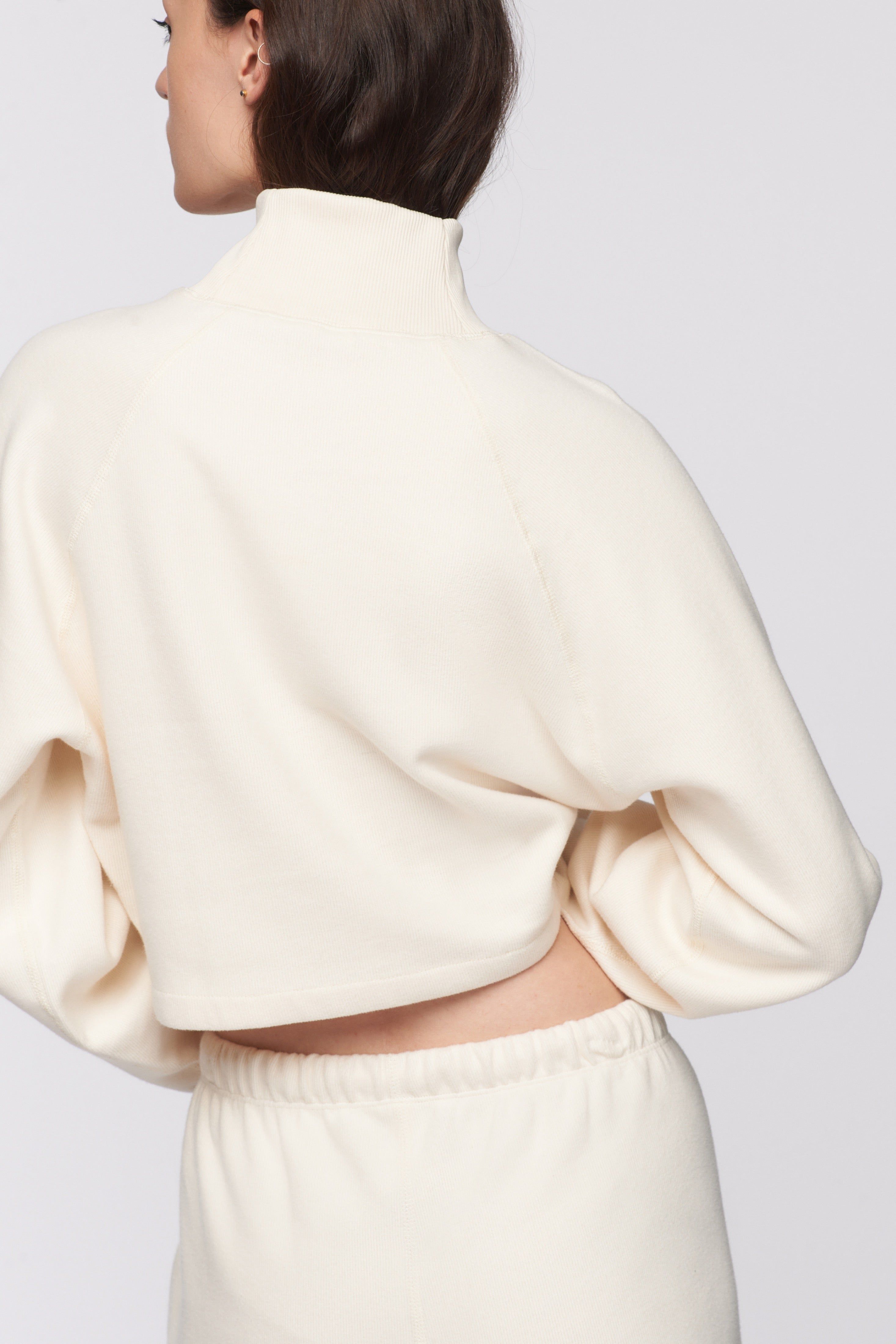 Women's Crop Mockneck in Natural sold by Kotn product image thumbnail 4