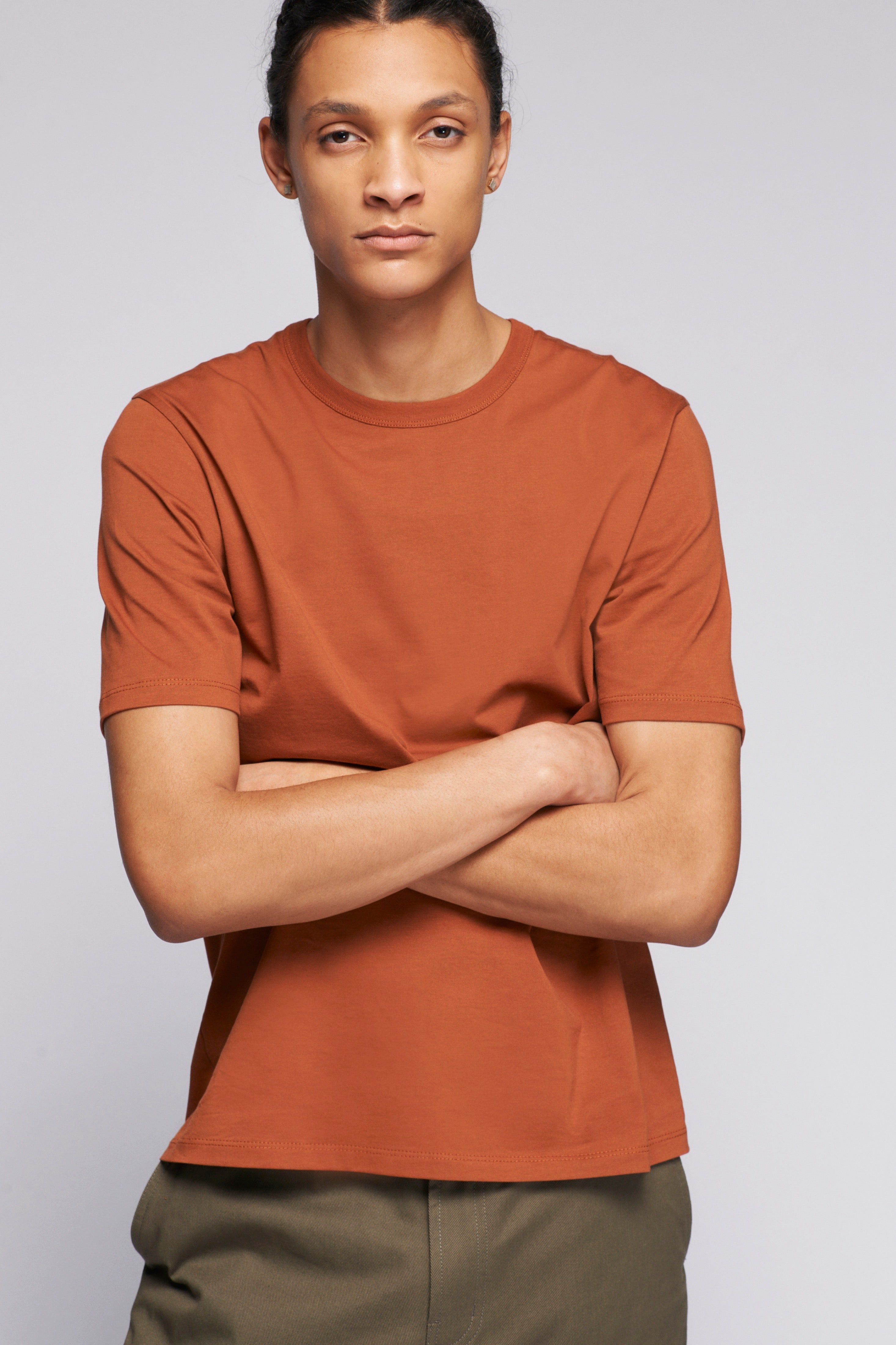 Men's Easy Crew in Terracotta sold by Kotn product image thumbnail 2