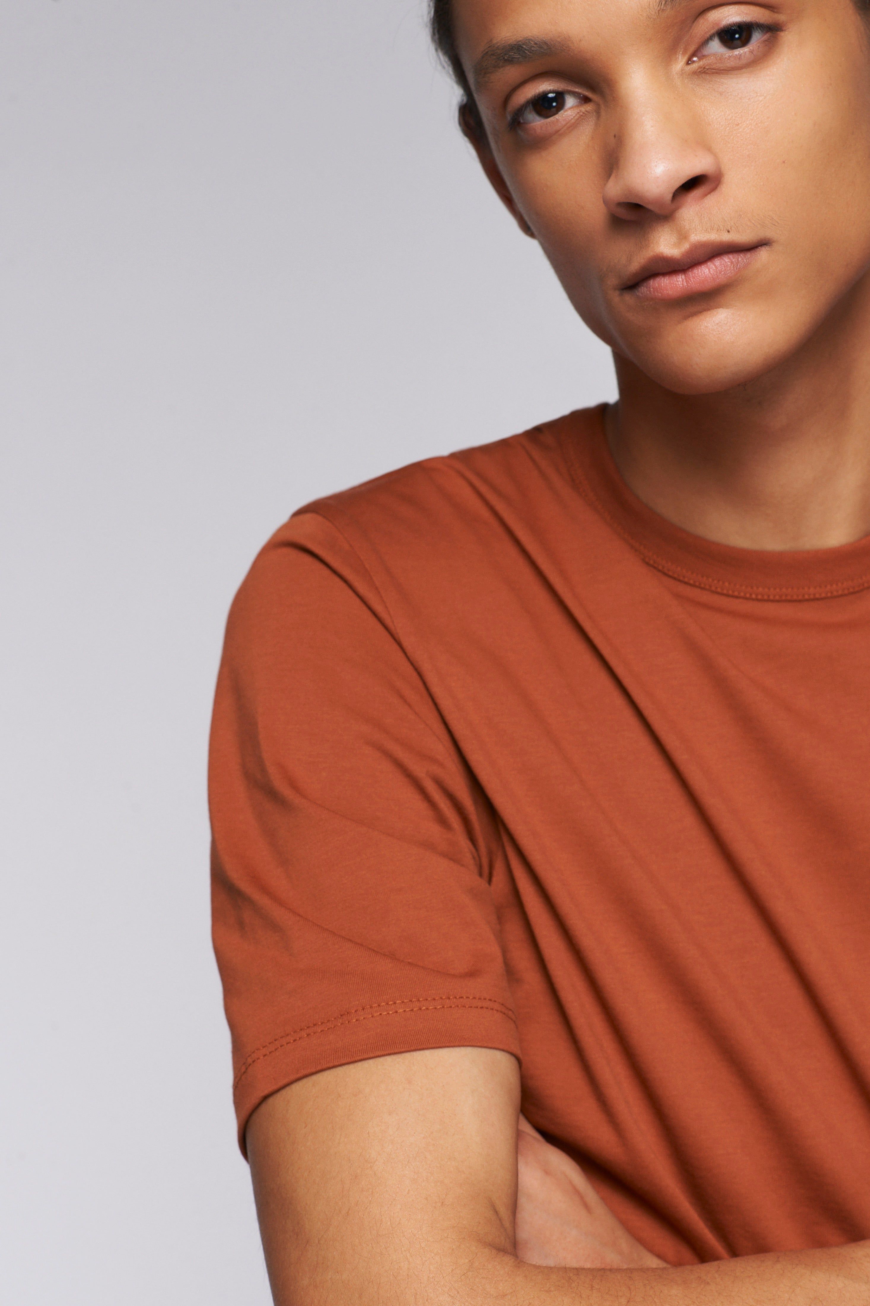 Men's Easy Crew in Terracotta sold by Kotn product image thumbnail 4