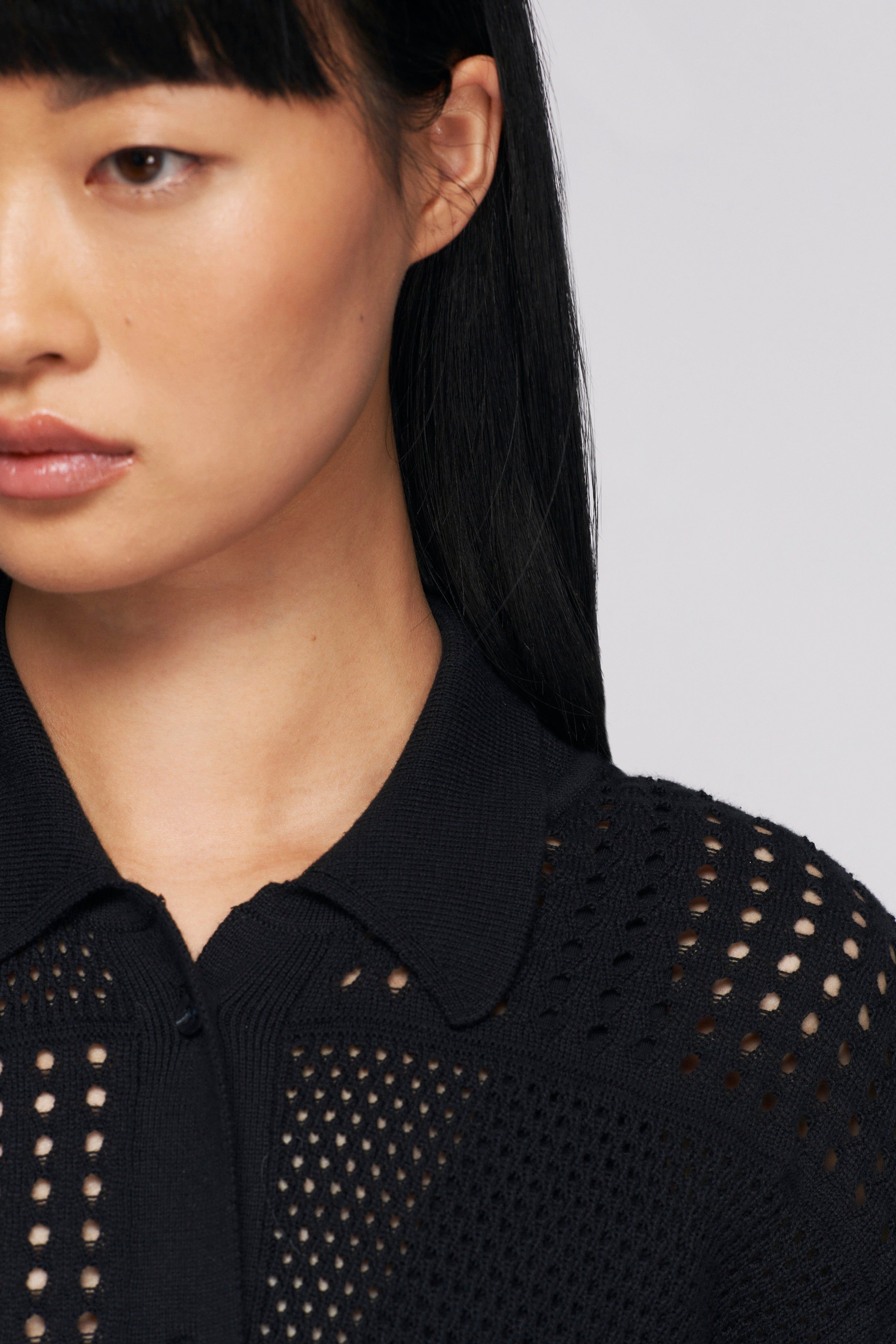 Women's Alexandria Shirt in Black sold by Kotn product image thumbnail 4