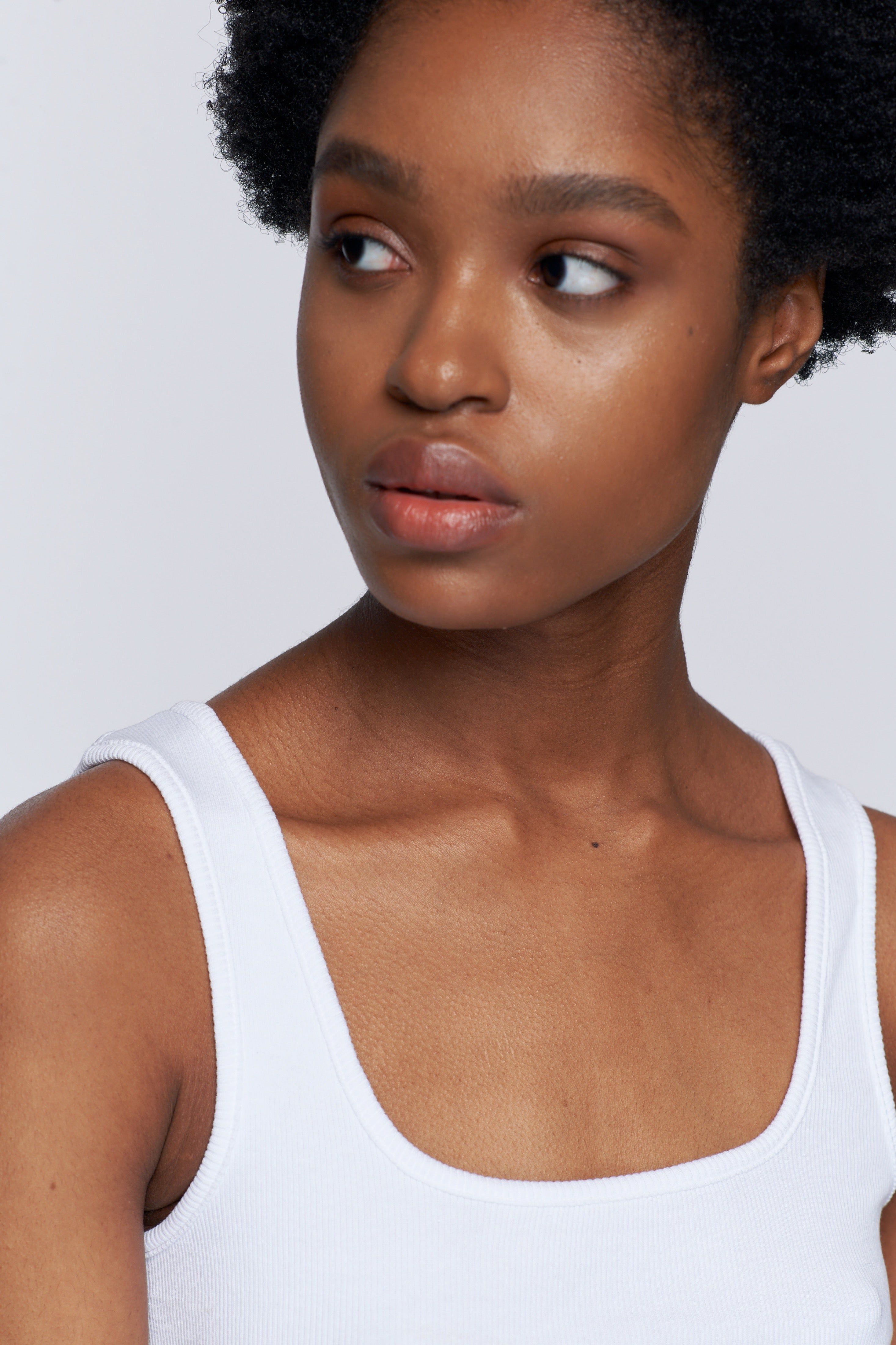 Women’s Square Neck Tank in White sold by Kotn product image thumbnail 4