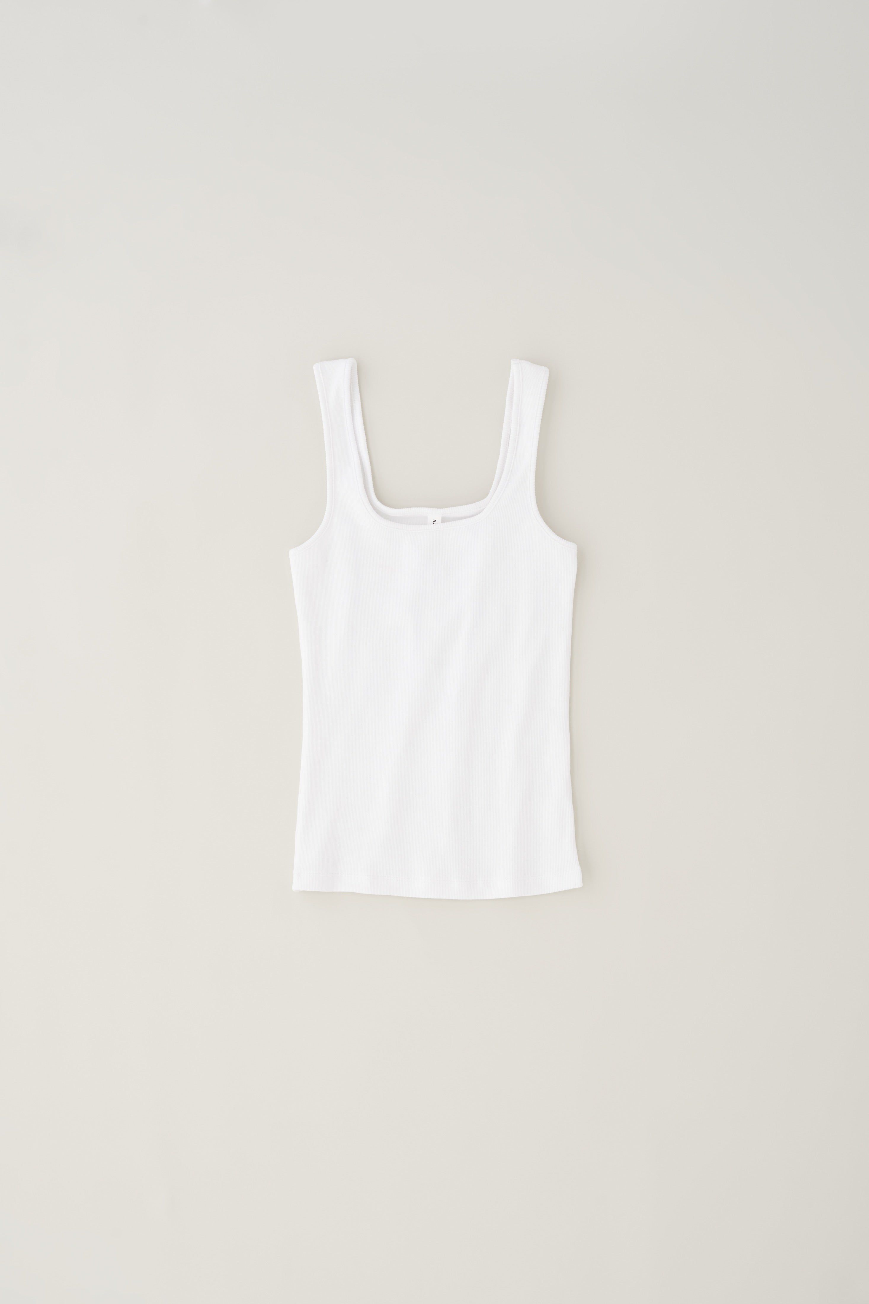 Women’s Square Neck Tank in White sold by Kotn product image thumbnail 5