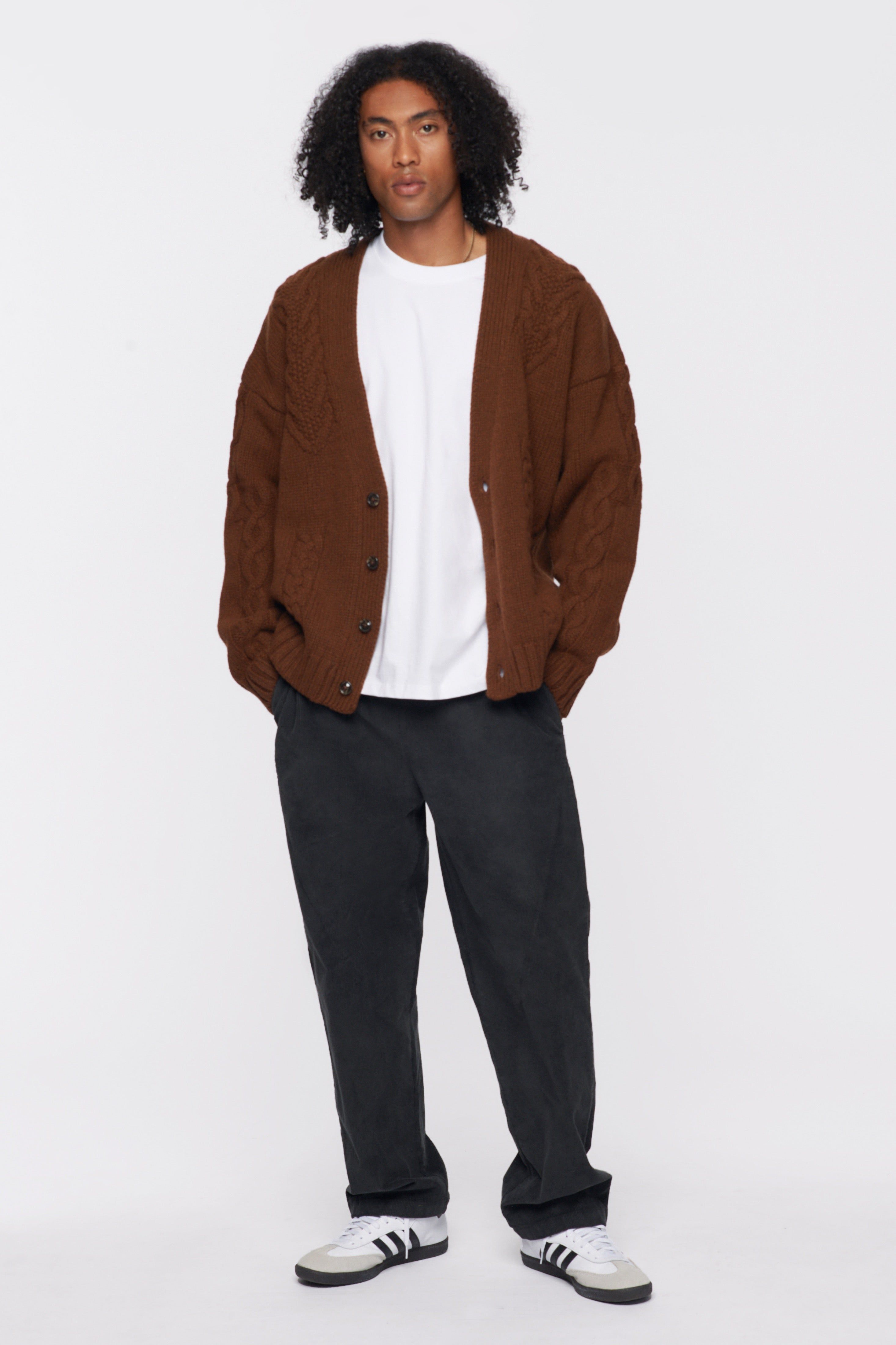 Unisex Corduroy Pant in Raven sold by Kotn