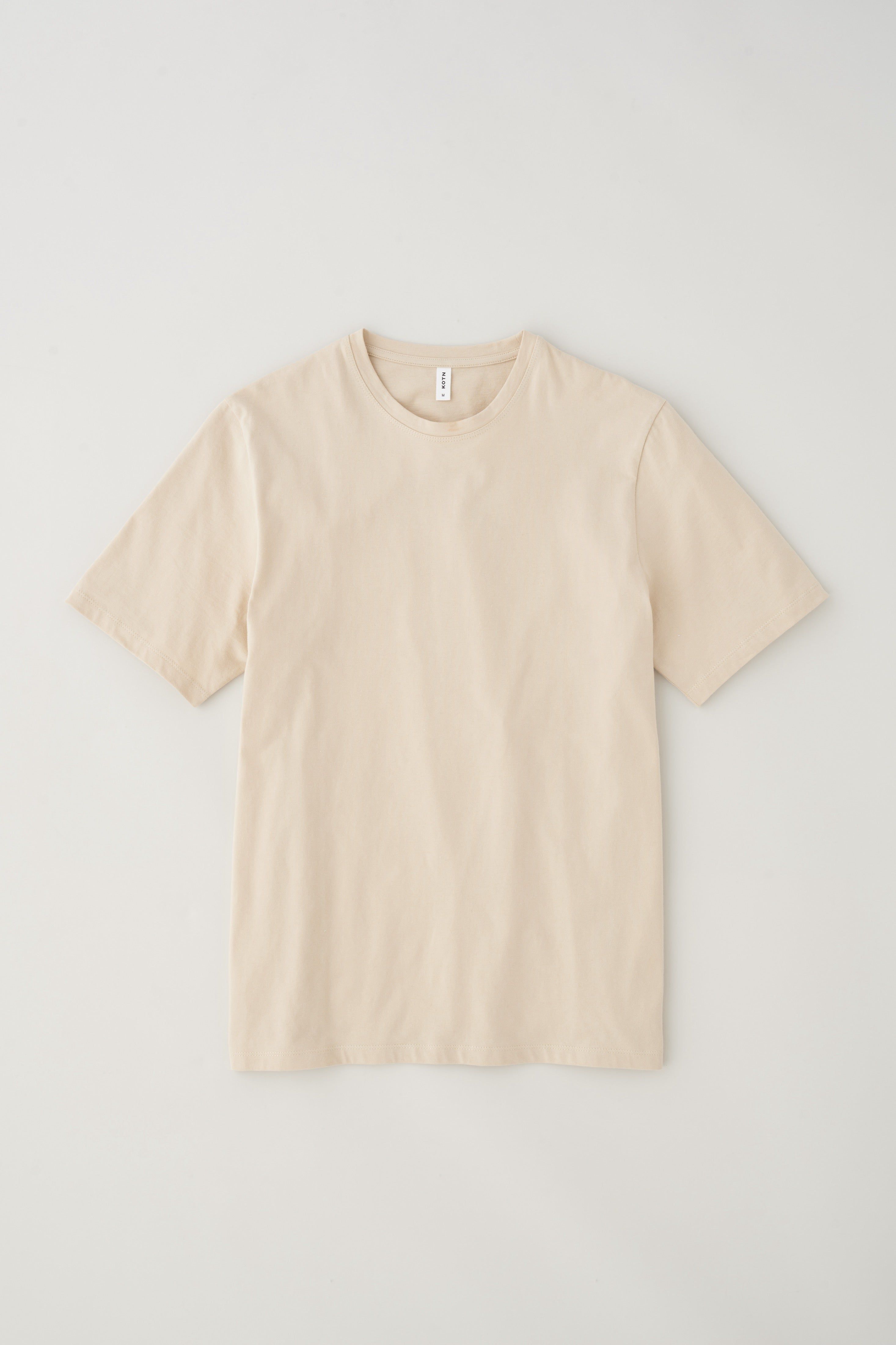 Men's Essential Crew in White Sand sold by Kotn product image thumbnail 5