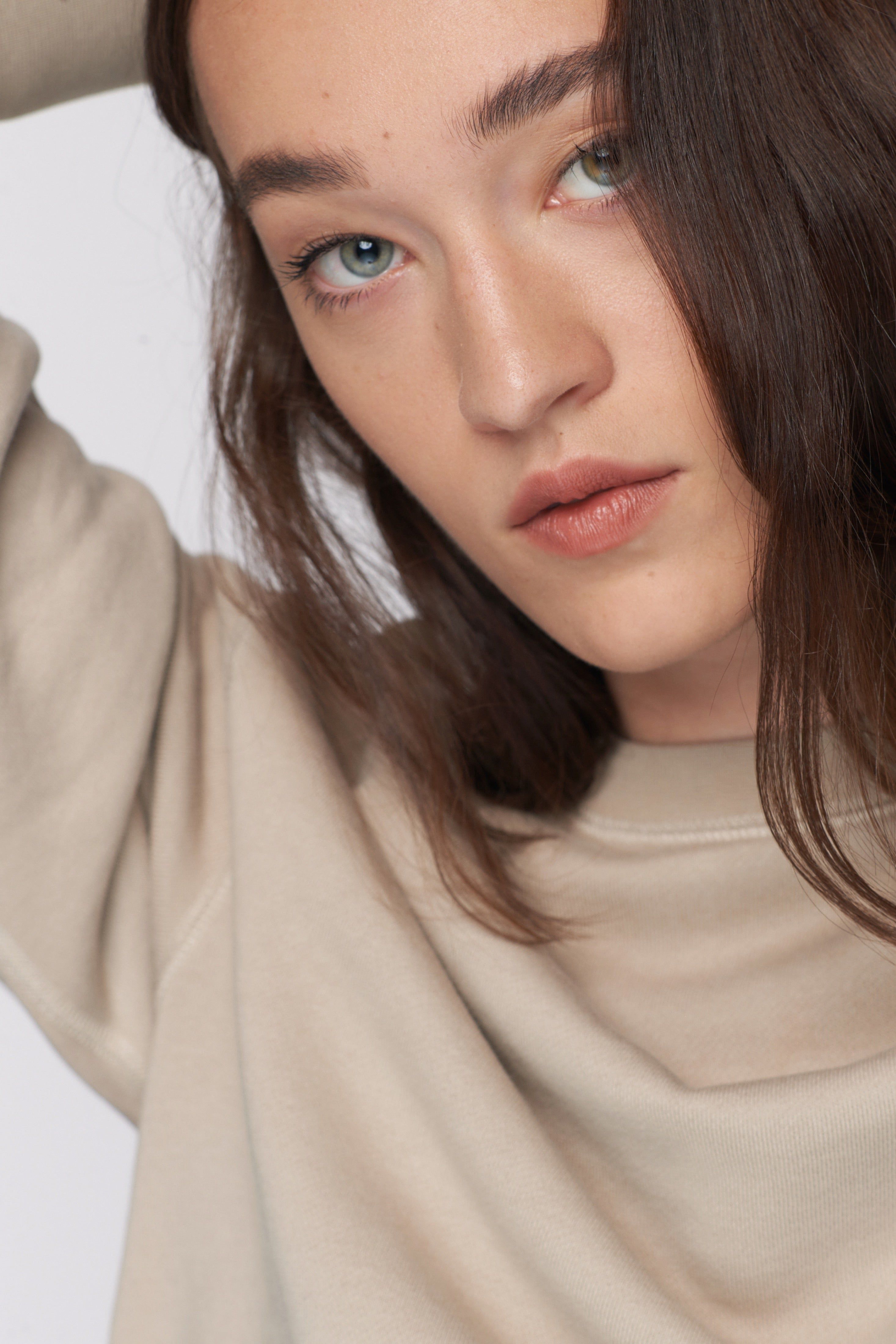 Women's Essential Sweatshirt in Light Taupe sold by Kotn product image thumbnail 4