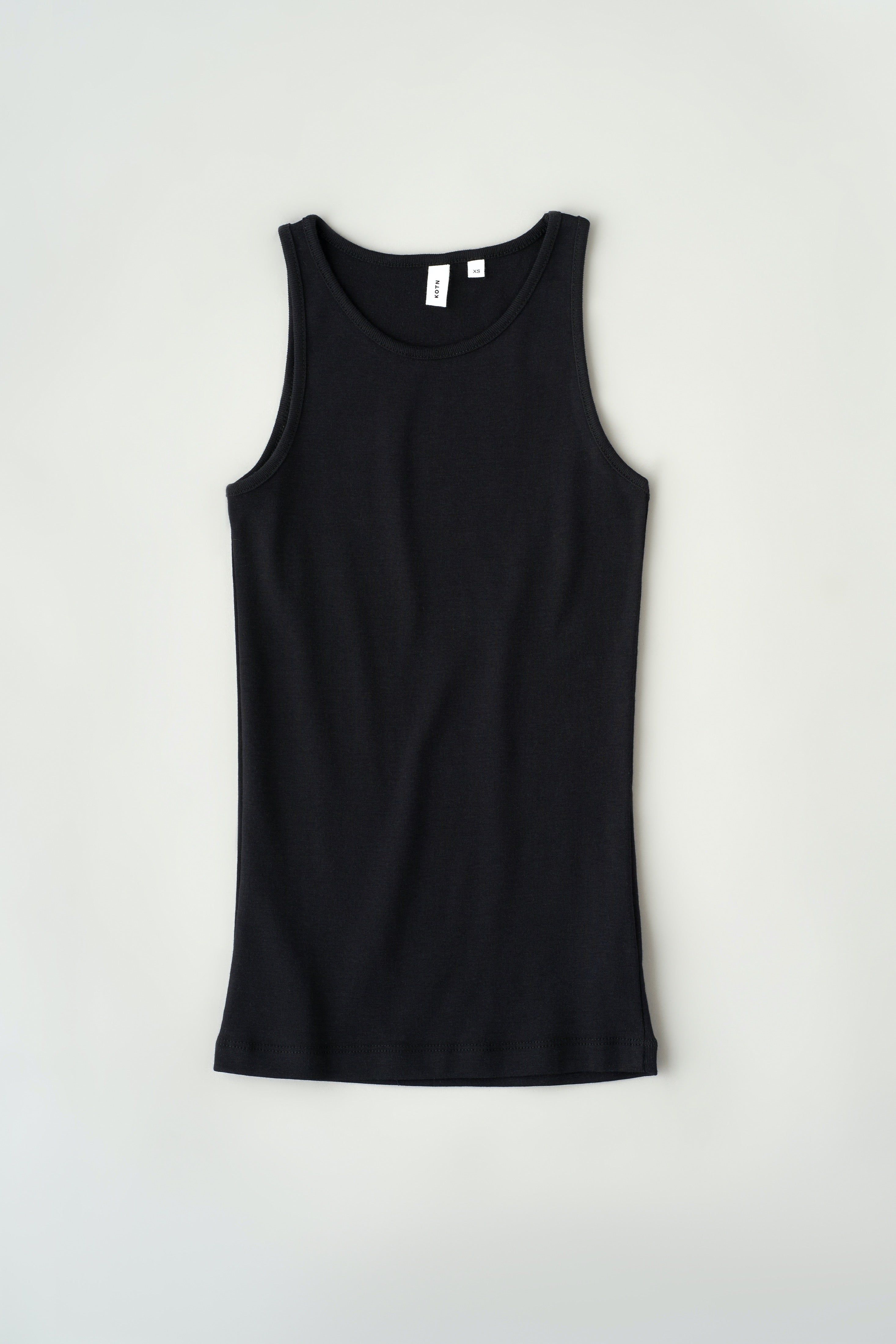 Women's High Neck Tank in Black sold by Kotn product image thumbnail 5