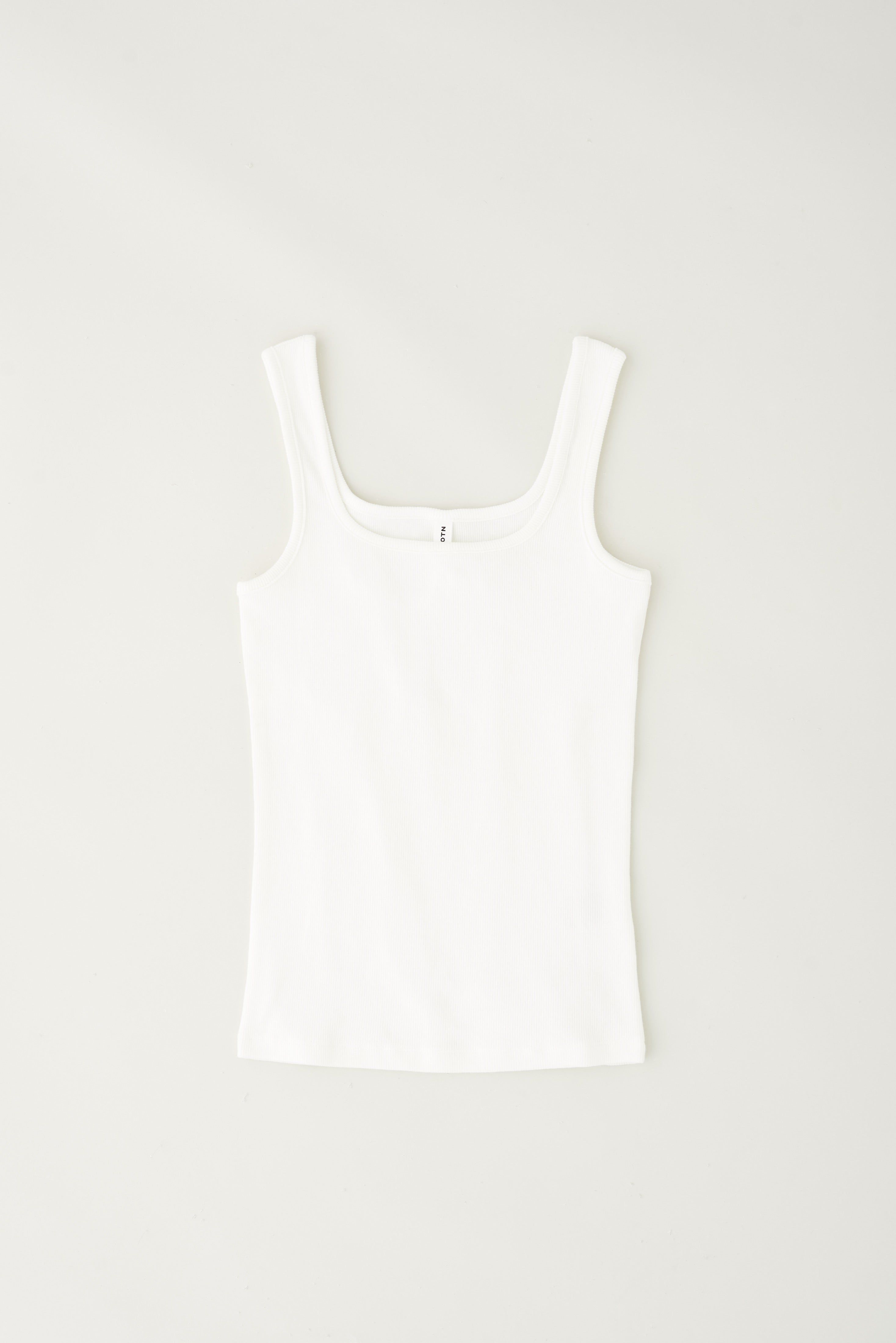 Women's Square Neck Tank in Marshmallow sold by Kotn product image thumbnail 5