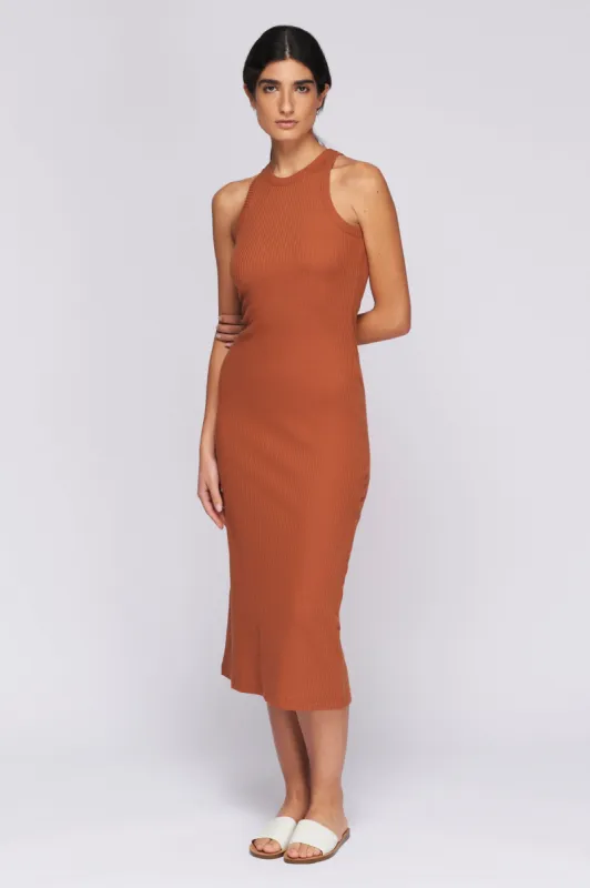 Women's 90s Tank Dress in Terracotta sold by Kotn