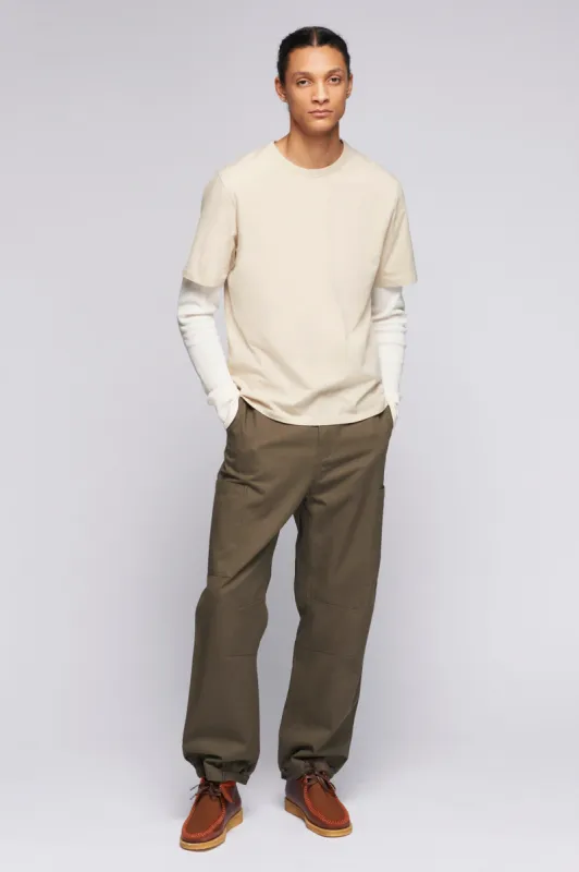 Men's Easy Crew in White Sand sold by Kotn