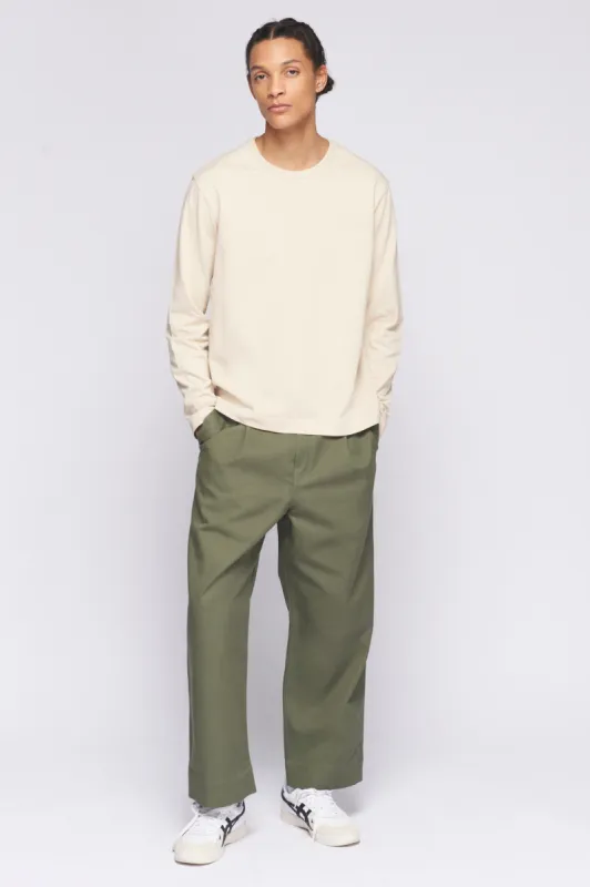 Men's Heavyweight Longsleeve in White Sand sold by Kotn