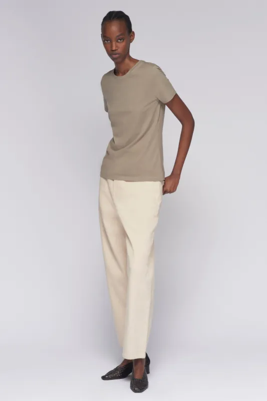 Women's Essential Crew in Porcini sold by Kotn