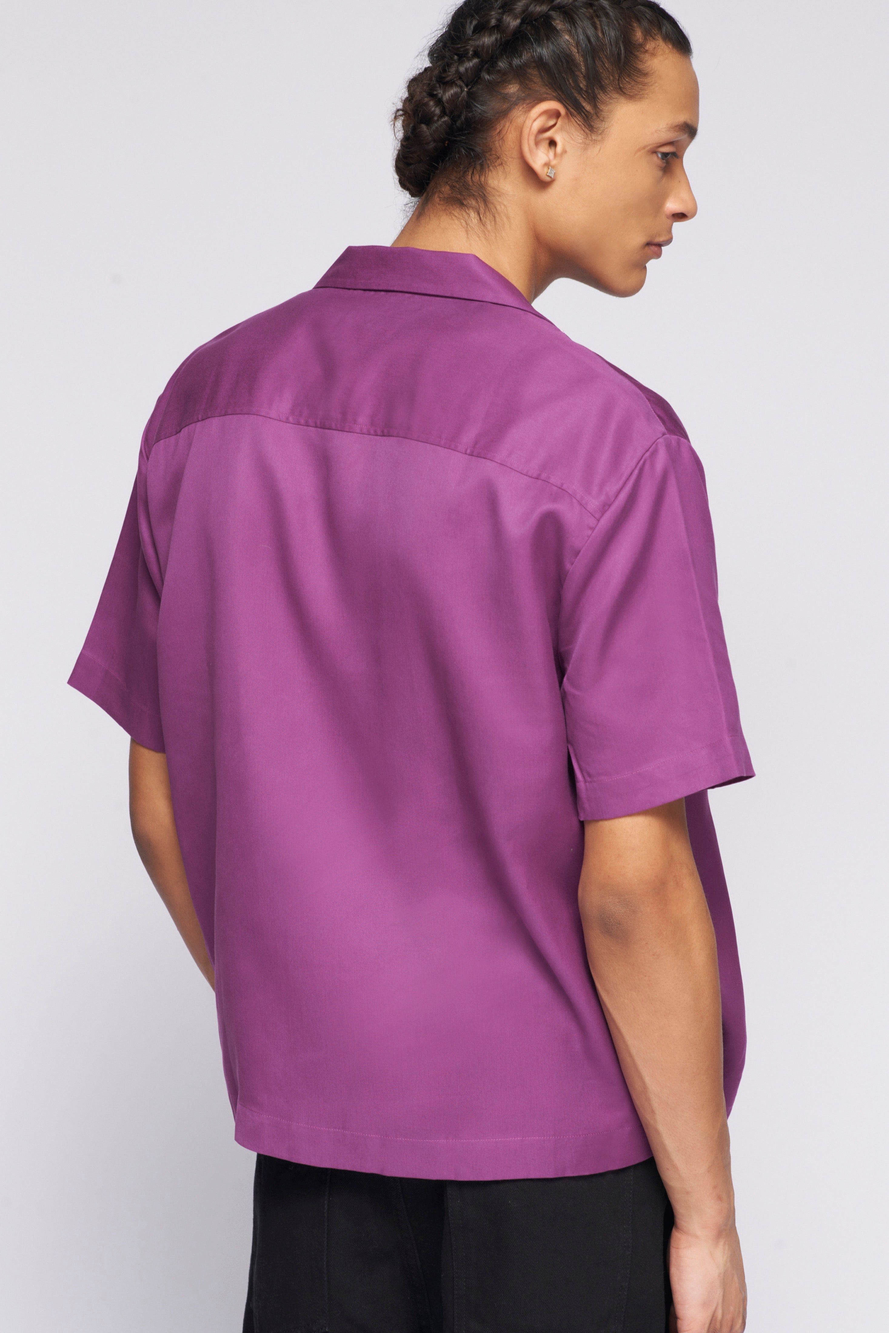 Camp Shirt in Violet sold by Kotn product image thumbnail 3