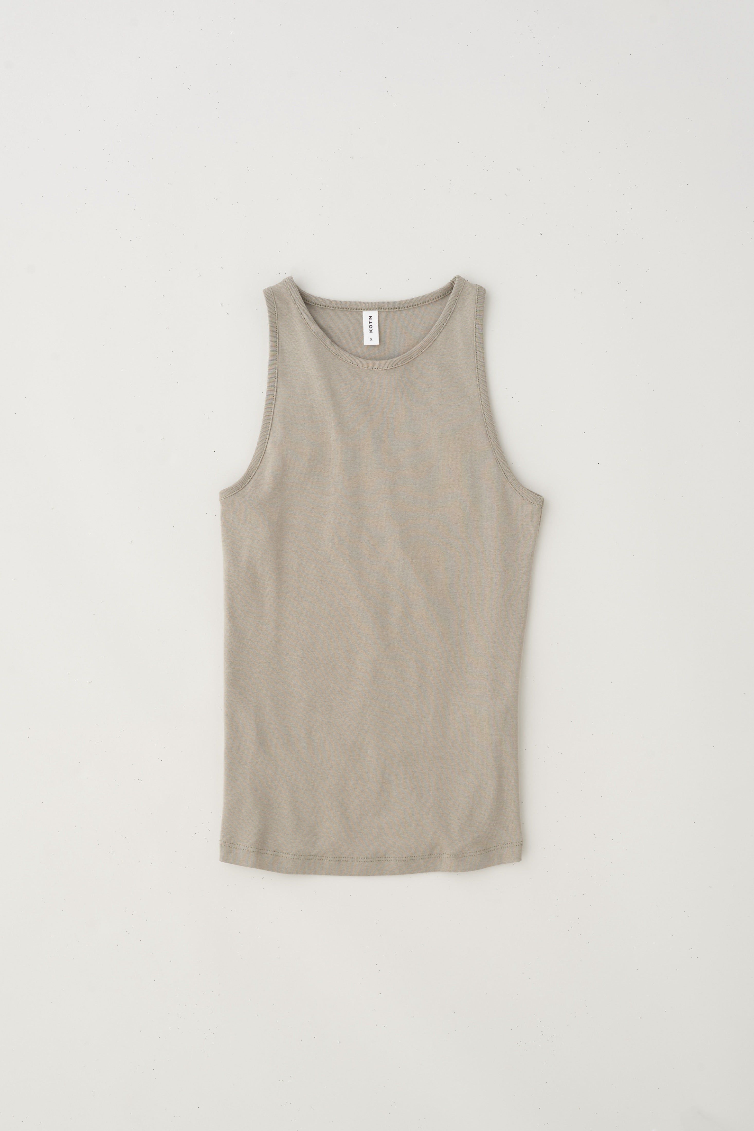 Women's High Neck Tank in Laurel Oak sold by Kotn product image thumbnail 5