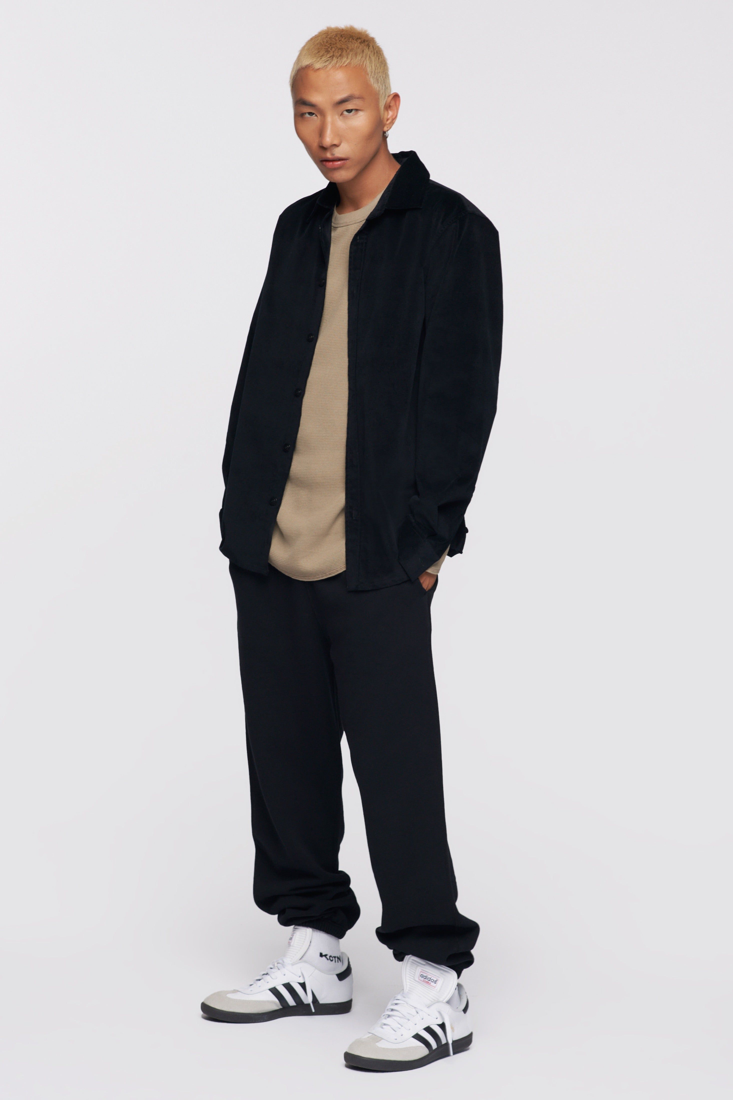 Men's Essential Sweatpant in Black sold by Kotn