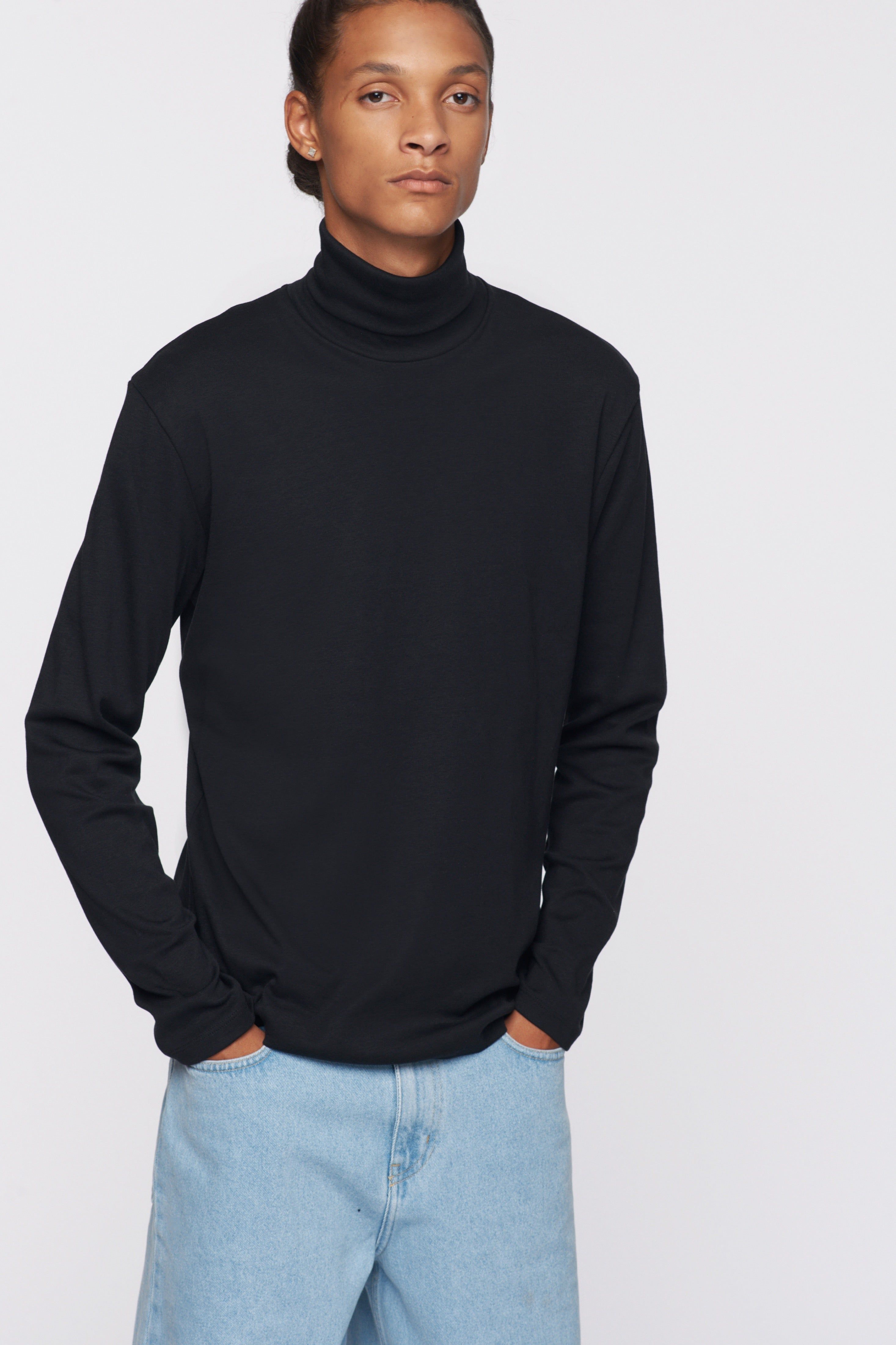 Men's Turtleneck in Black sold by Kotn product image thumbnail 2