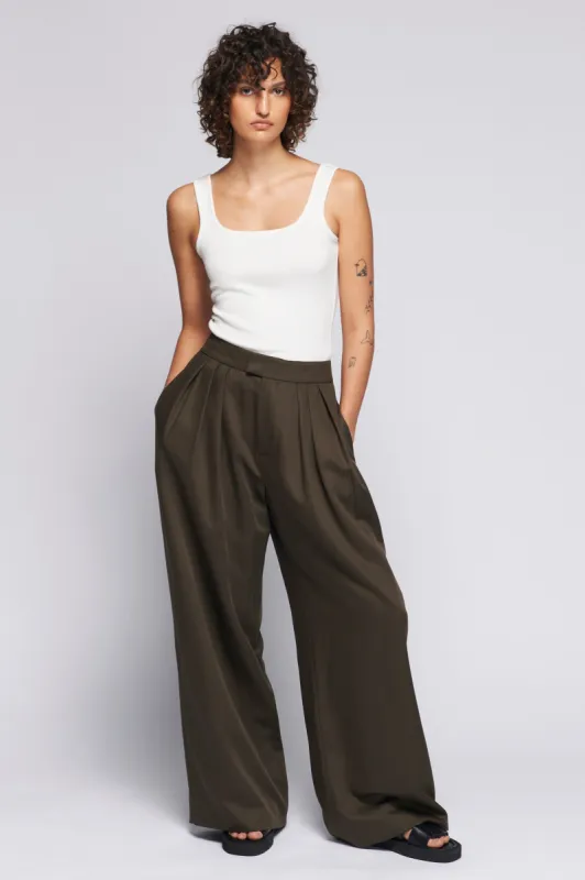 Women's Square Neck Tank in Marshmallow sold by Kotn