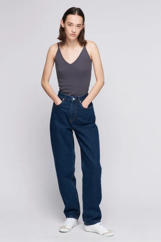 Women's V-Neck Tank in Iron sold by Kotn