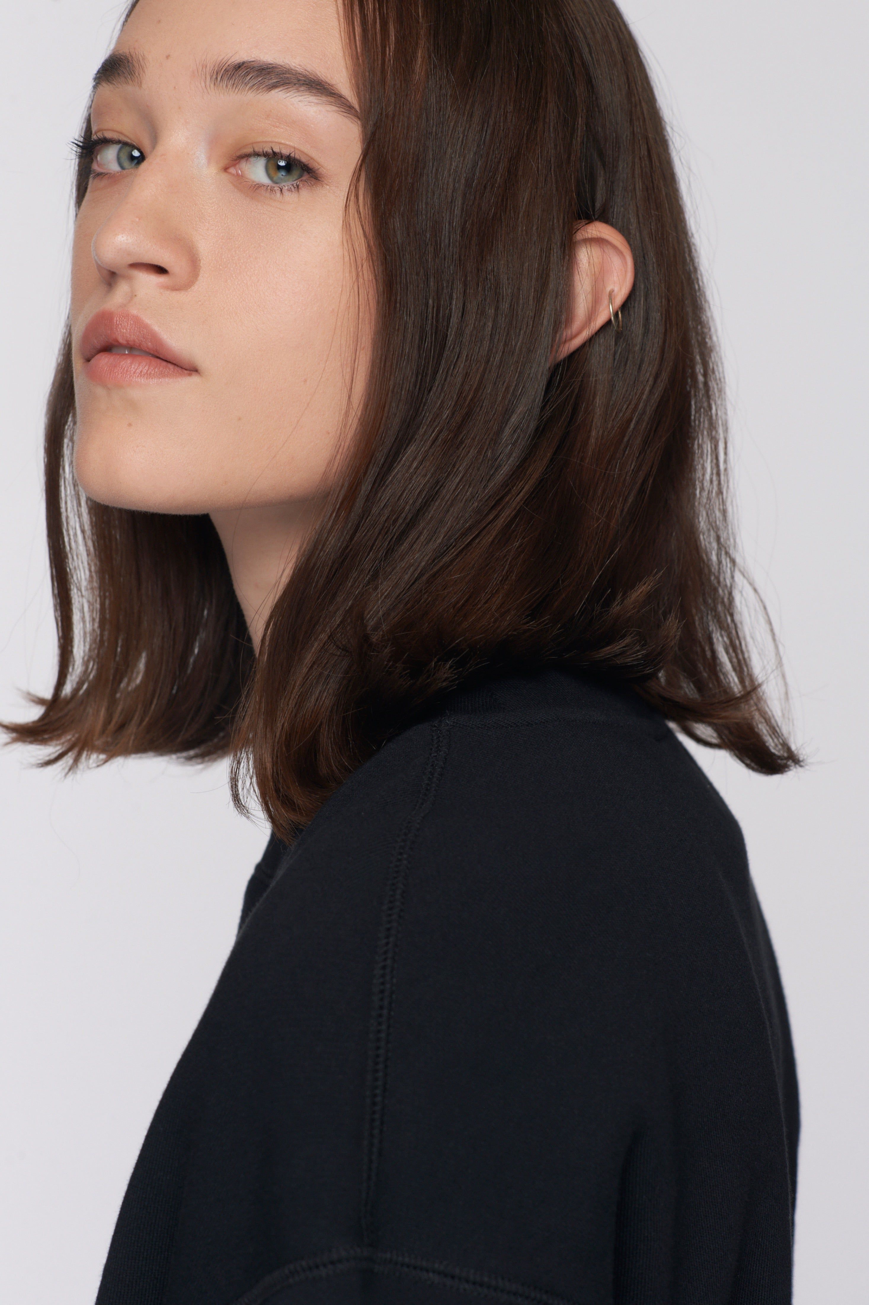 Women's Essential Sweatshirt in Black sold by Kotn product image thumbnail 4