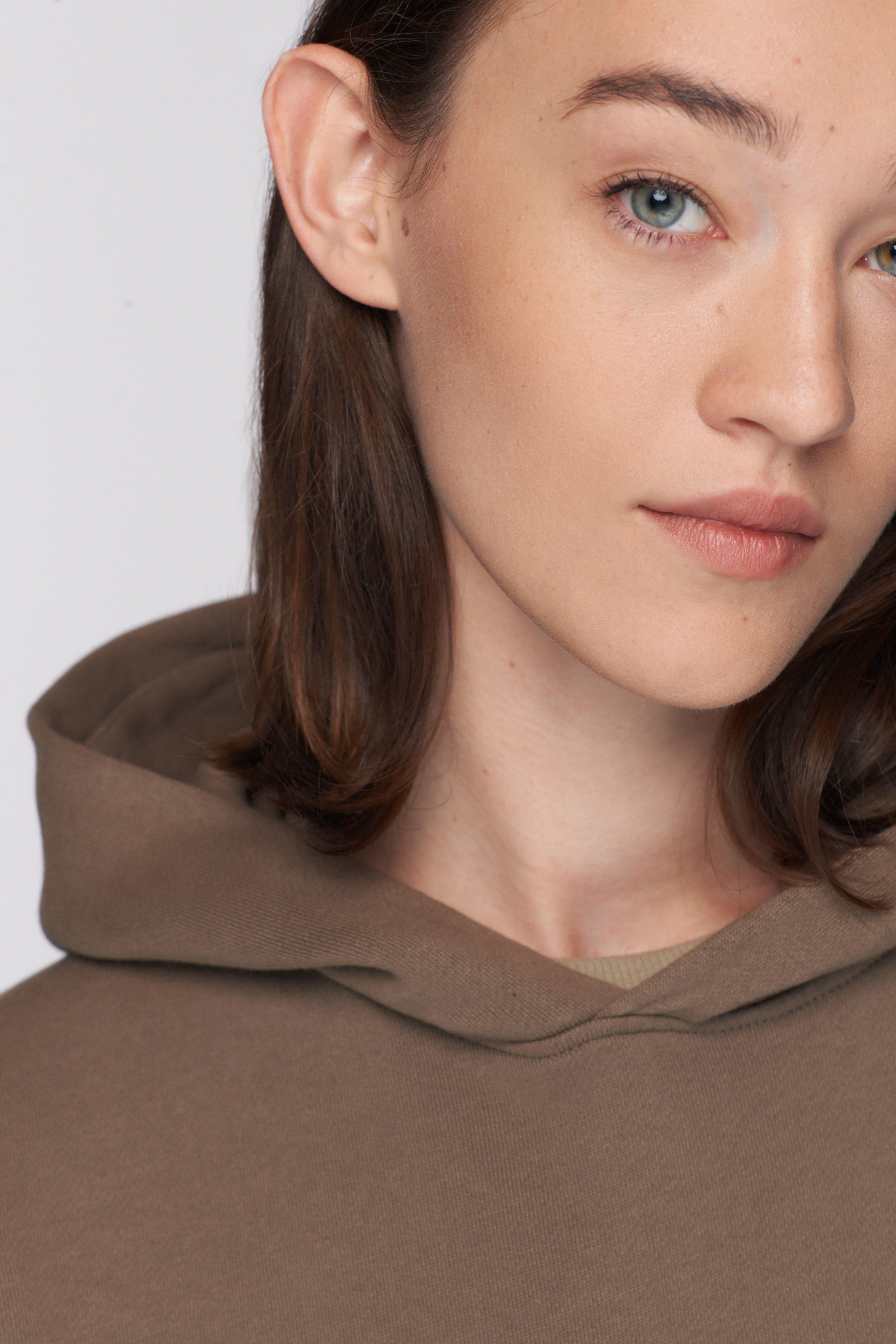 Unisex Essential Hoodie in Truffle sold by Kotn product image thumbnail 4